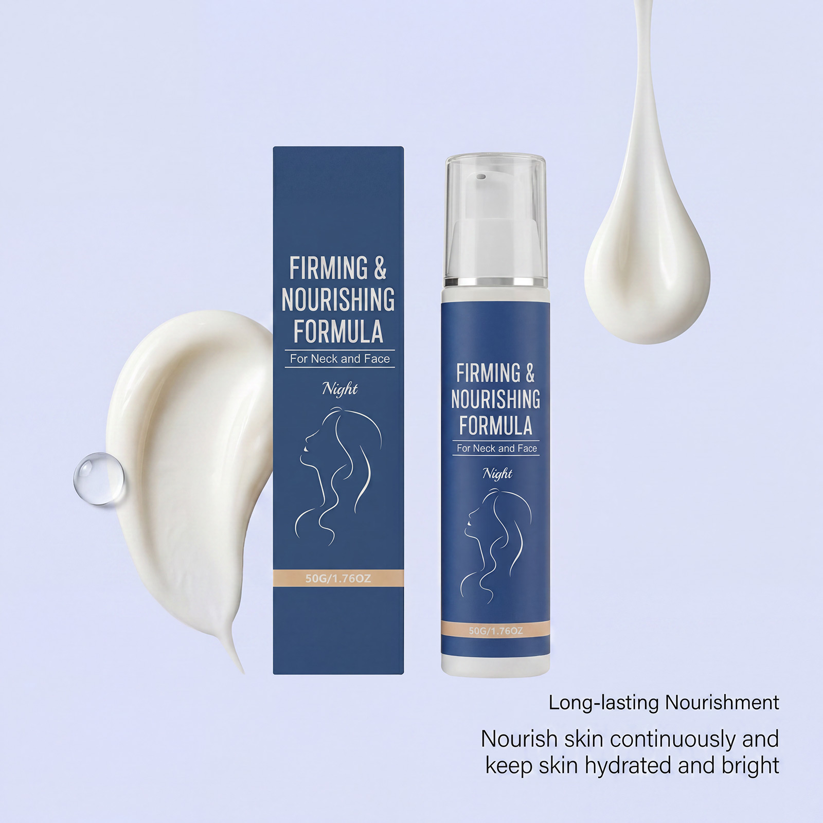 Firming Nourishing Night Cream Mild Care Light Weight Hydrating For Daily Dry Skin Use