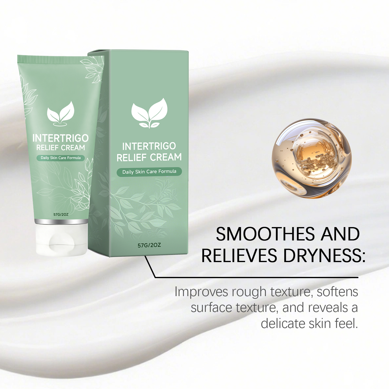 Skin Care Cream Mild Gentle Hydrated Delicate Refreshing Moisturizing Daily Comfort Light Care Body Skin