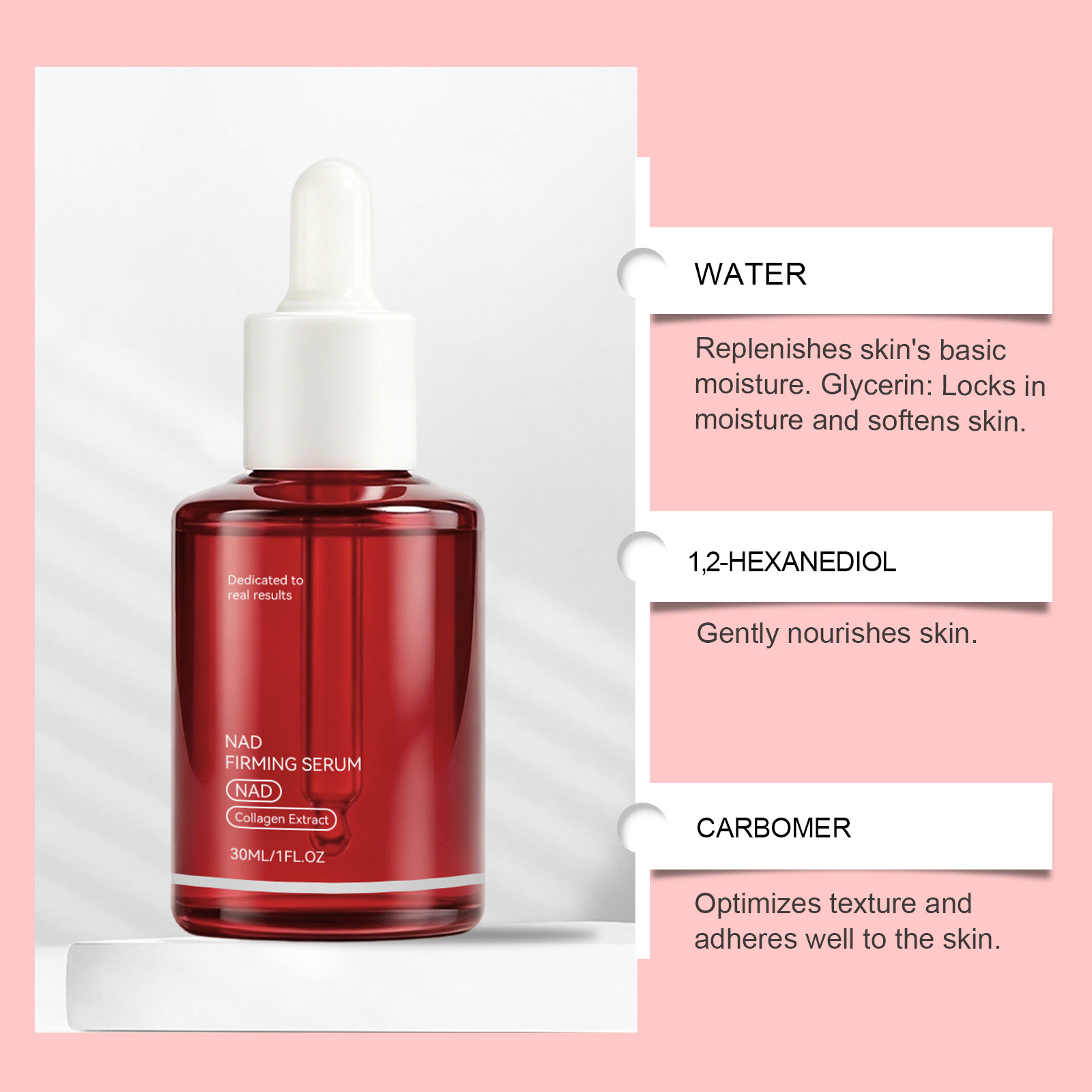 Moisturizing Essence Liquid Mild Ingredients Lock Water Retain Hydration Care Skin Soft Smooth Refreshing Non Sticky