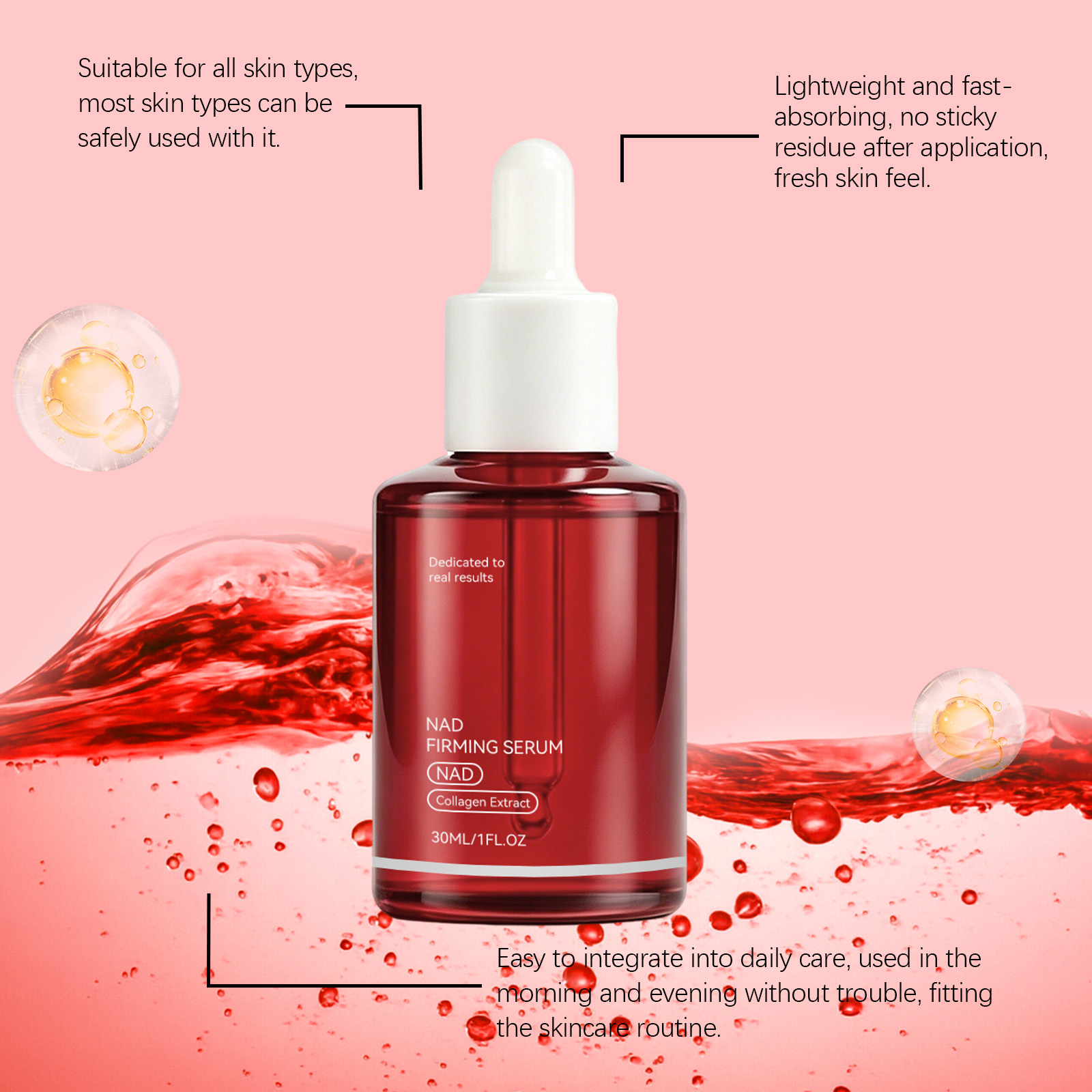 Moisturizing Essence Liquid Mild Ingredients Lock Water Retain Hydration Care Skin Soft Smooth Refreshing Non Sticky