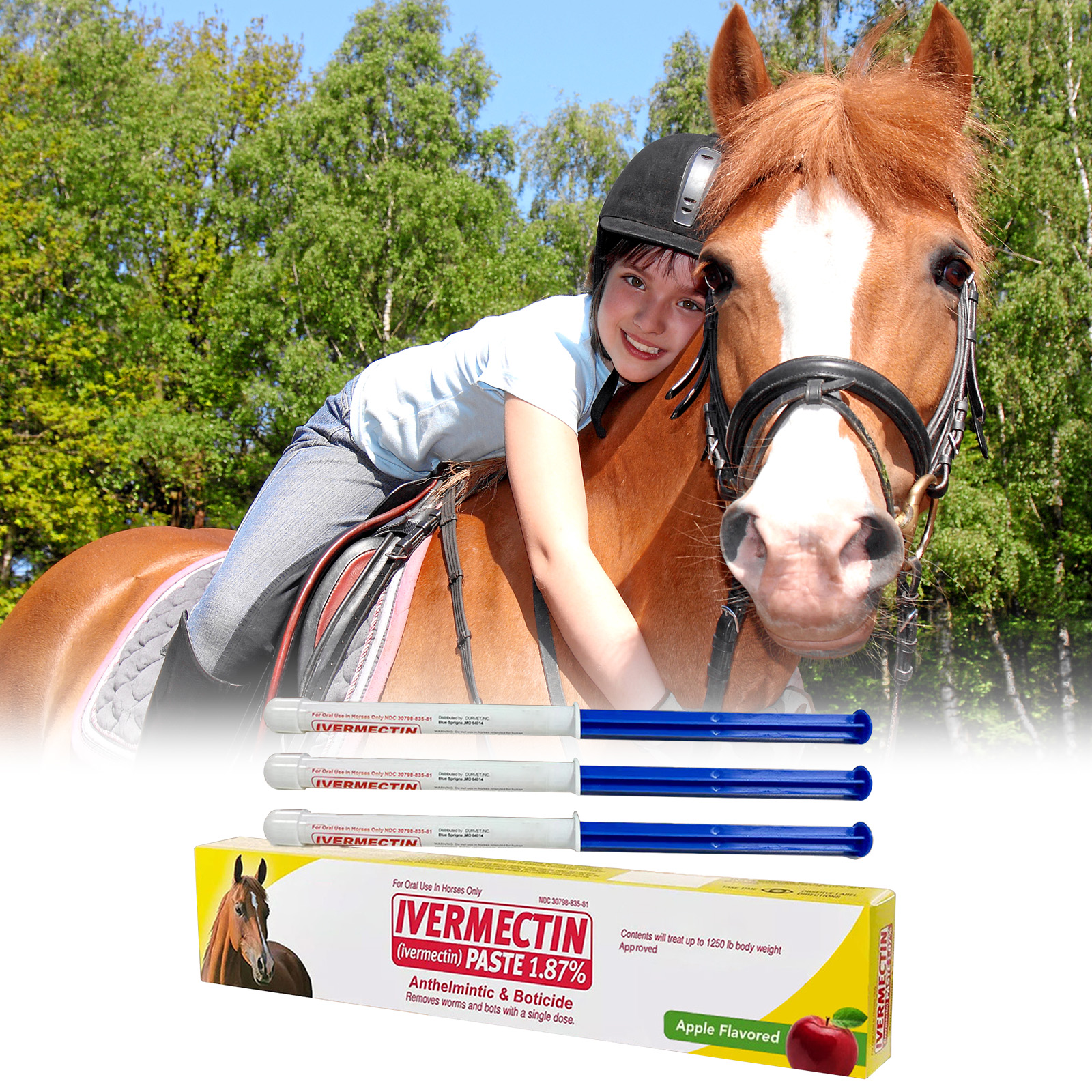 Apple Flavored Horse Ointment Mild Formula Repel Insects Regulate Balance Non Irritating Three Pack Special Care For Horses