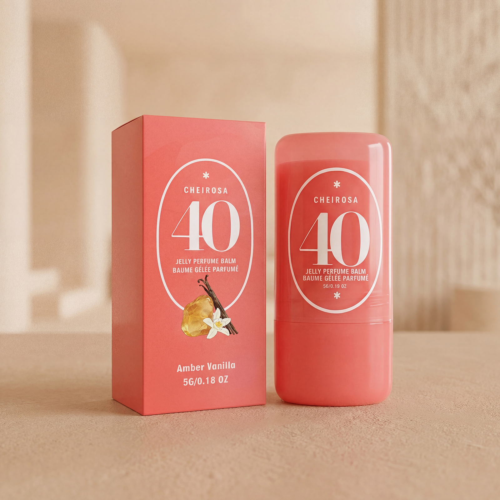 Solid Perfume Balm Amber Vanilla Sweet Scent Portable Easy Apply Create Atmosphere Show Elegant Taste Carry Along Side