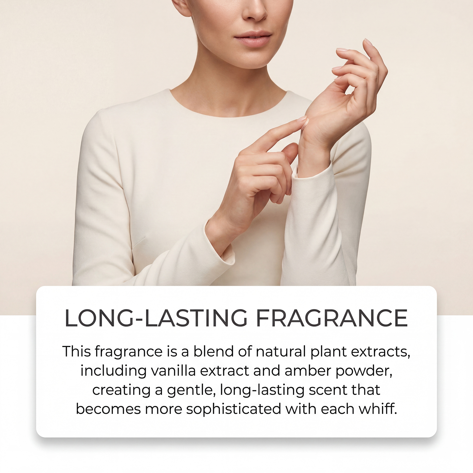 Solid Perfume Balm Amber Vanilla Sweet Scent Portable Easy Apply Create Atmosphere Show Elegant Taste Carry Along Side