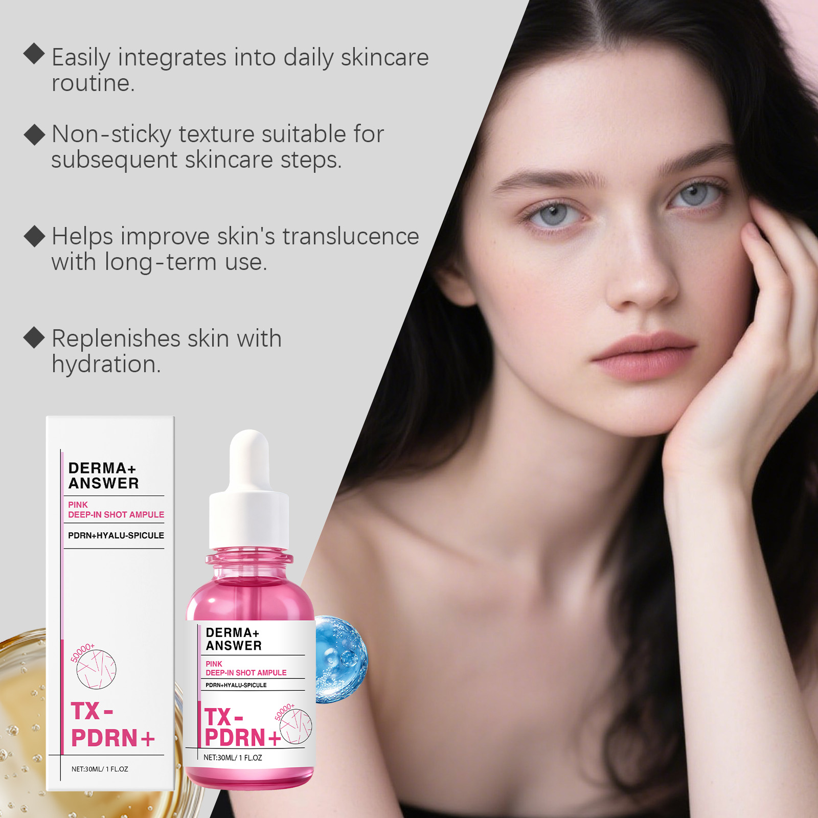 Moisturizing Nourishing Facial Essence Liquid Soft Smooth Delicate Elastic Skin Daily Care For Face Complexion Hydrating Repair Gentle Brightening