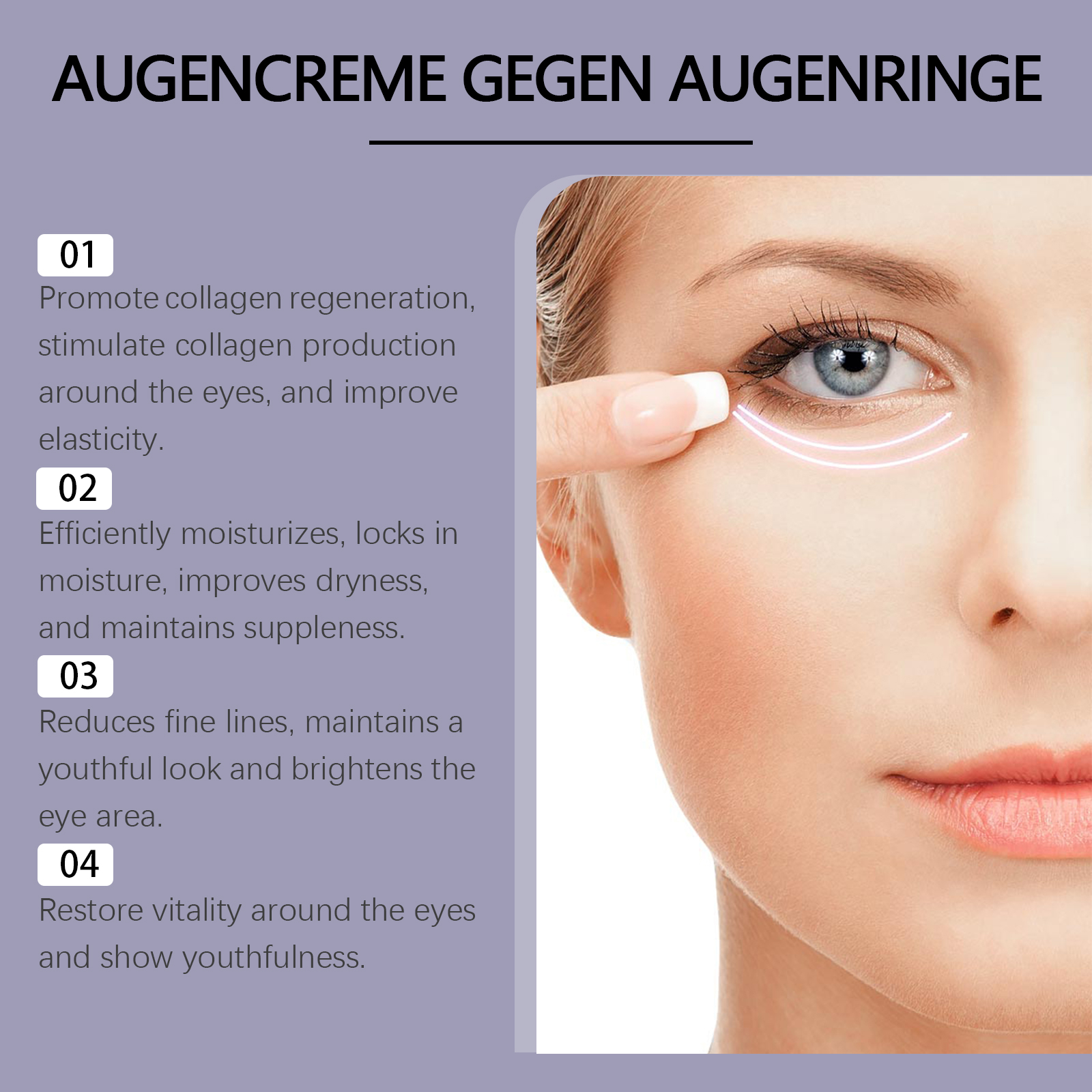 Moisturizing Eye Cream Mild Fine Smooth Soft Reduce Fine Lines Firm Skin Care
