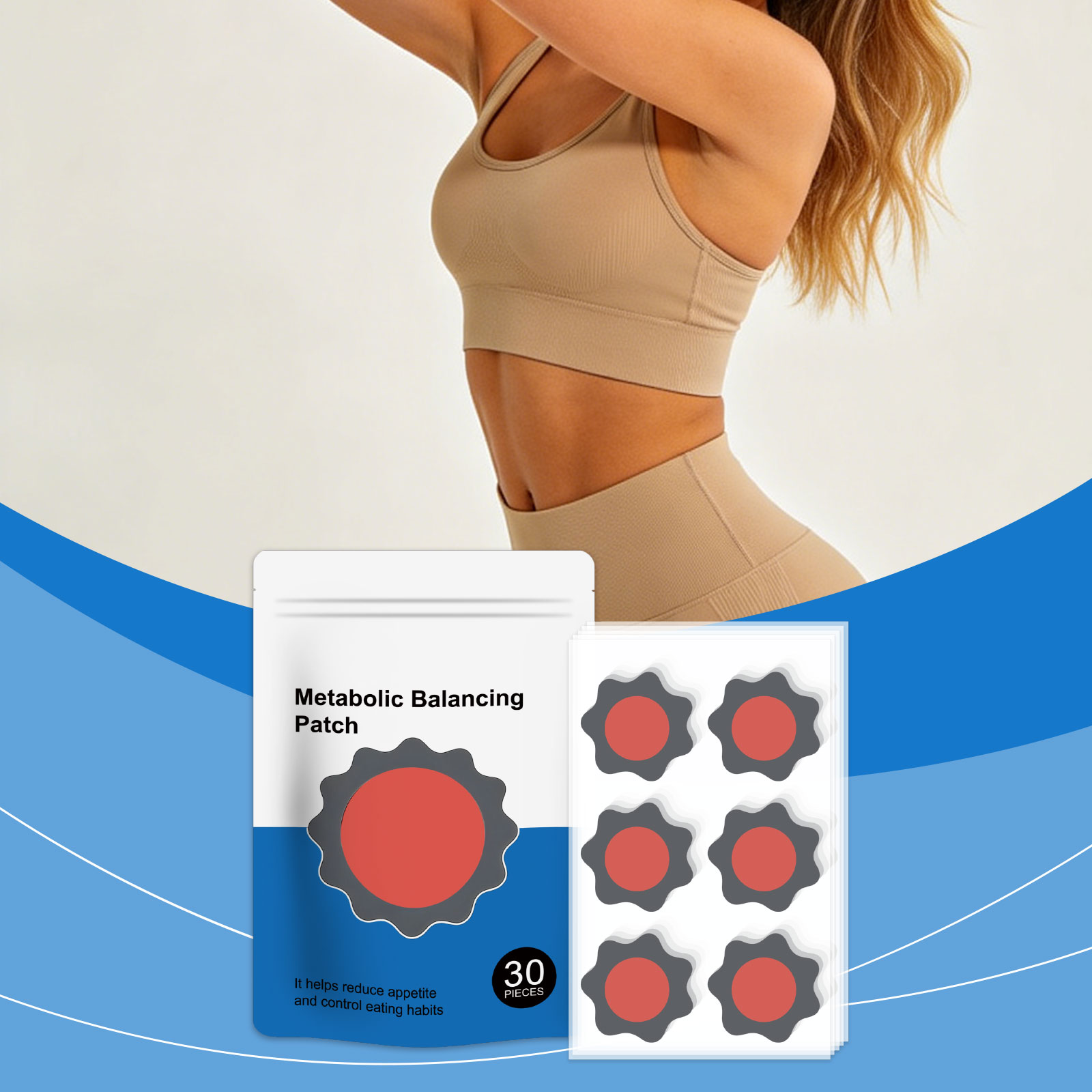 Body Care Patch Mild Light Convenient Hydrate Skin Soft Fit Support Figure Daily Management