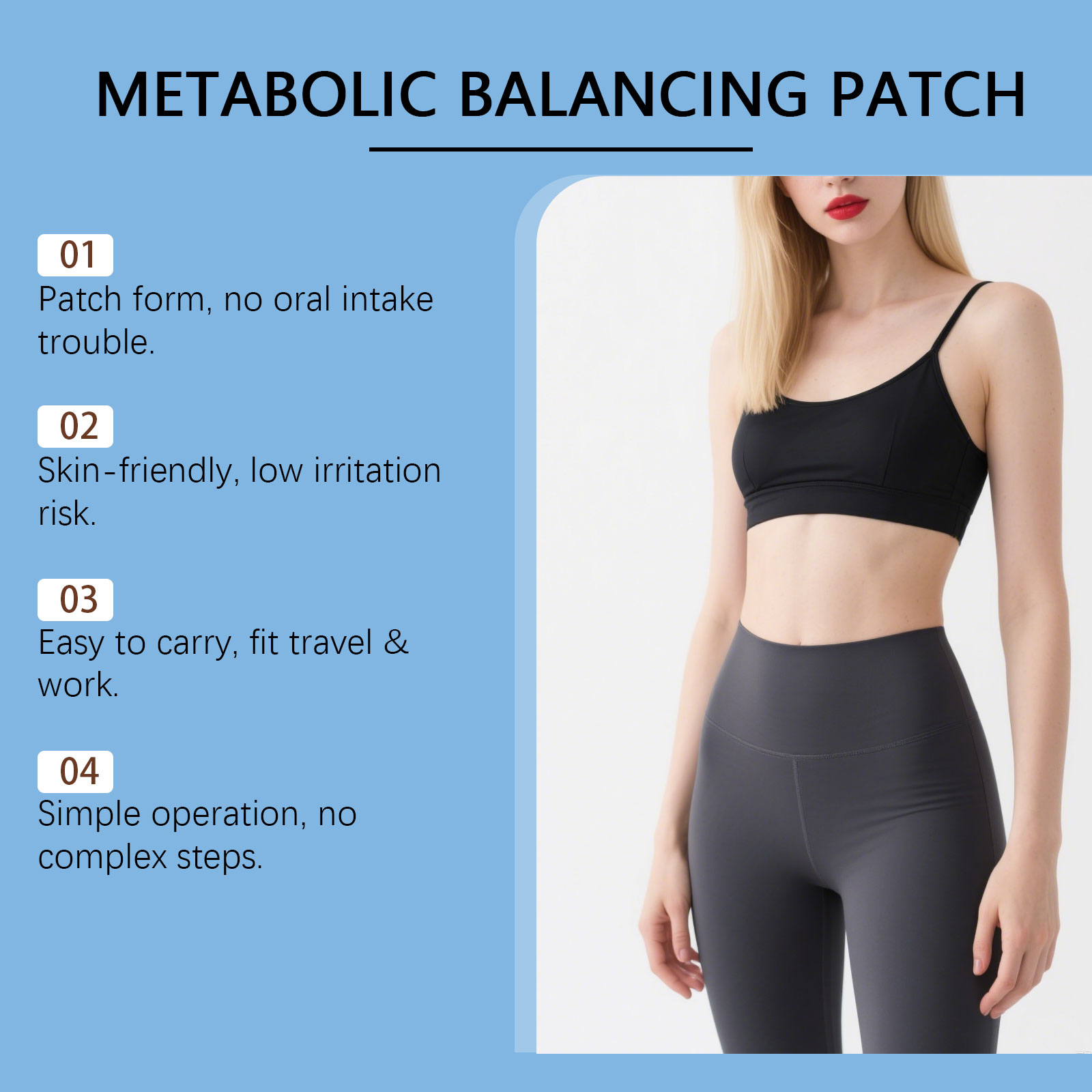 Body Care Patch Mild Light Convenient Hydrate Skin Soft Fit Support Figure Daily Management