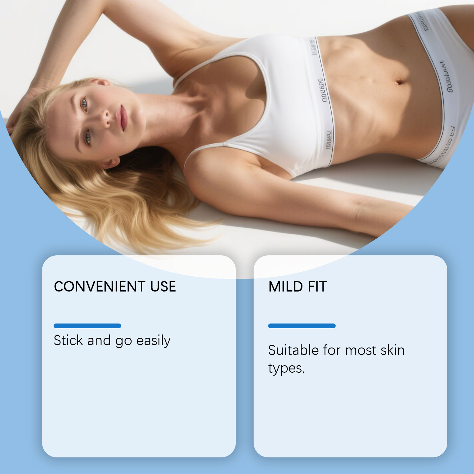 Body Care Patch Mild Light Convenient Hydrate Skin Soft Fit Support Figure Daily Management