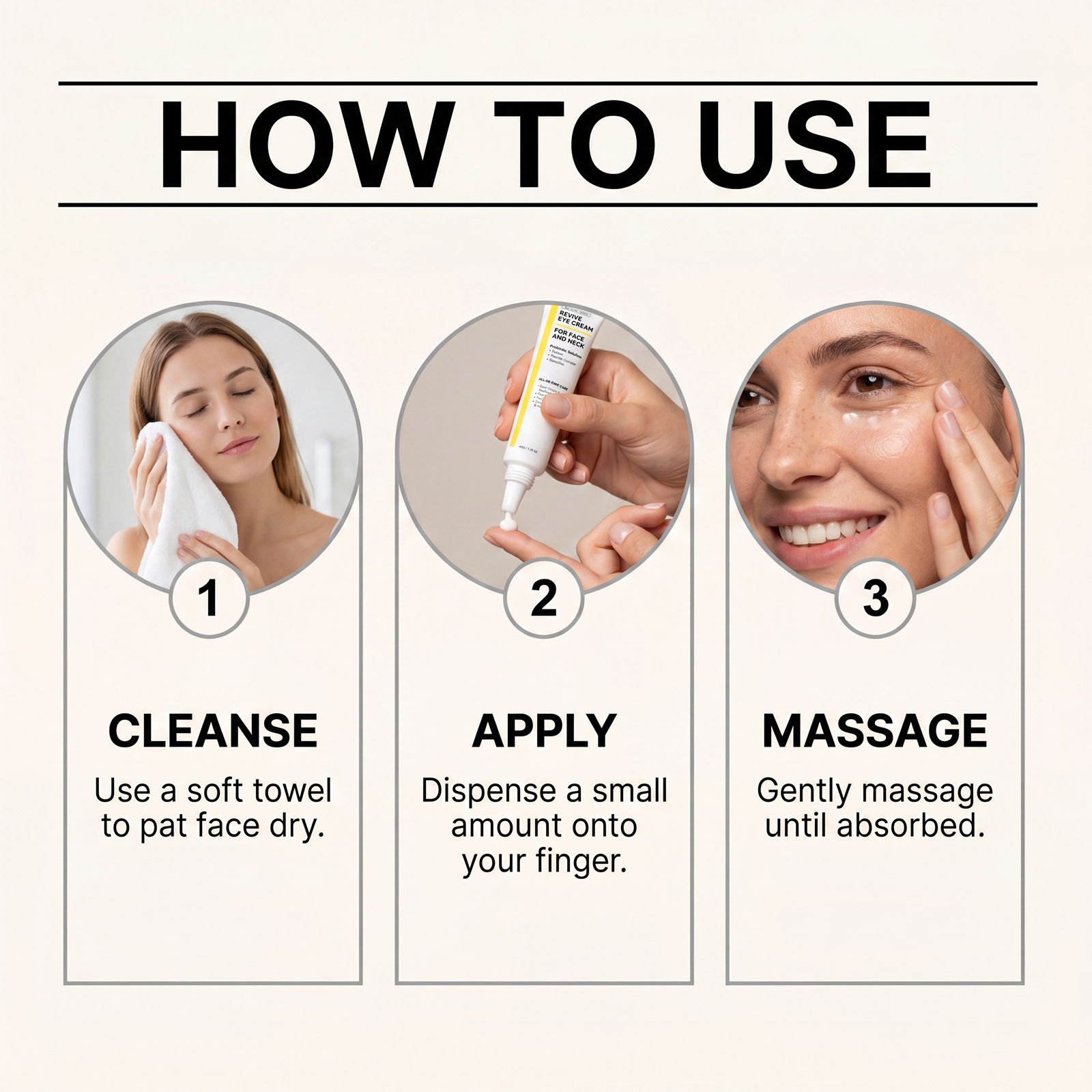 Revitalizing Eye Cream Mild Ingredients Hydrating Moisturizing Delicate Care Daily Gentle Massage Periorbital Skin