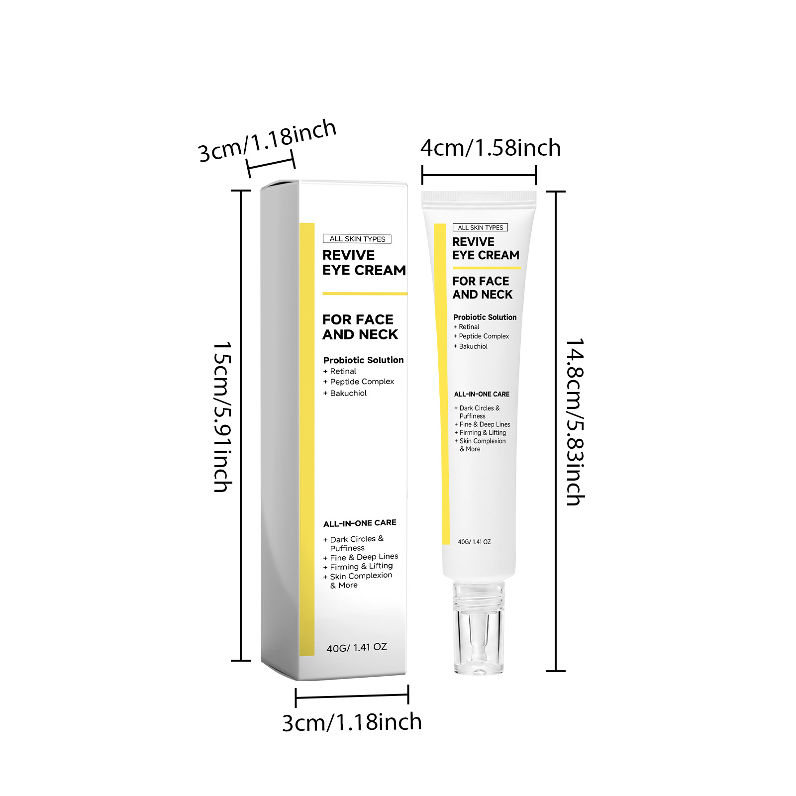 Revitalizing Eye Cream Mild Ingredients Hydrating Moisturizing Delicate Care Daily Gentle Massage Periorbital Skin