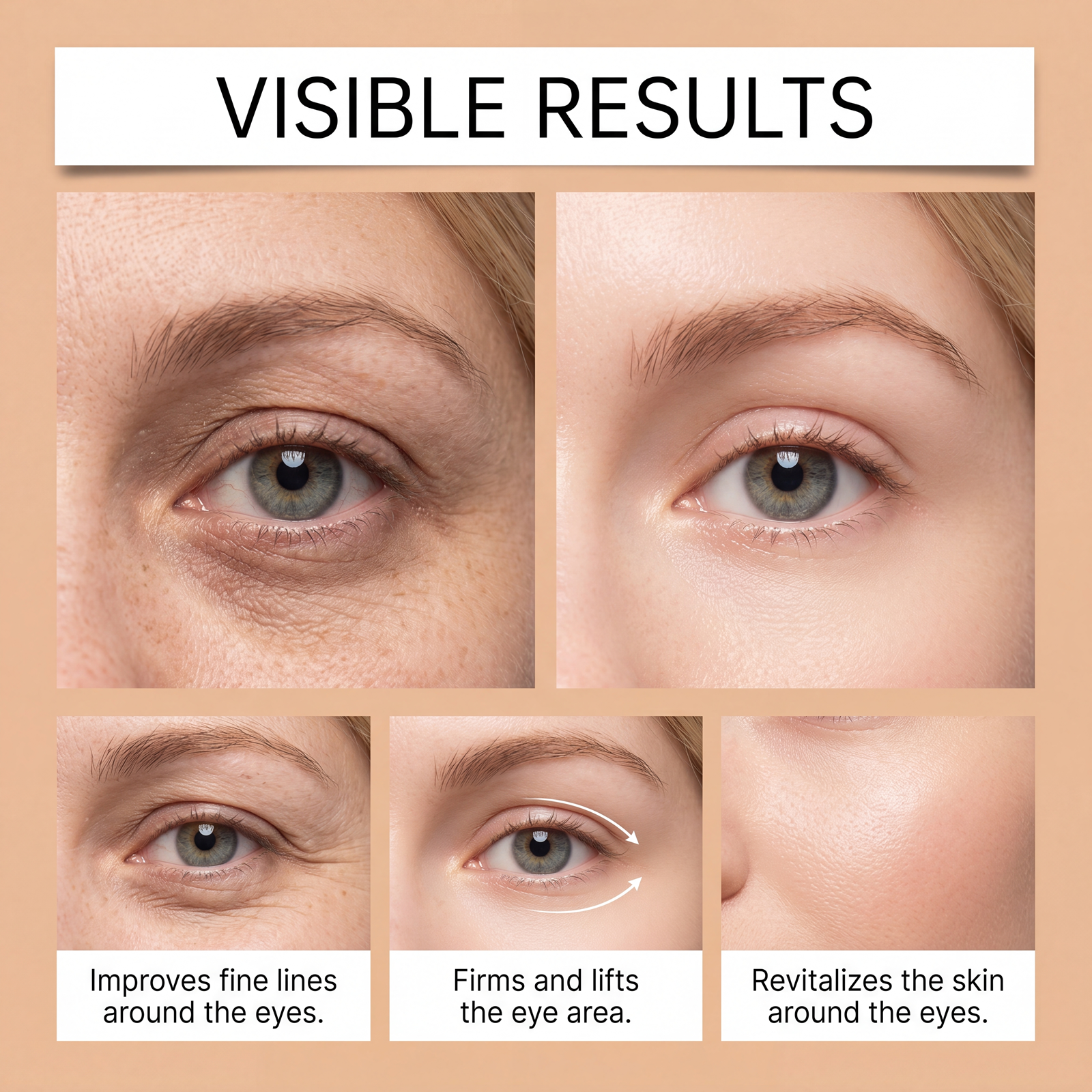 Revitalizing Eye Cream Mild Ingredients Hydrating Moisturizing Delicate Care Daily Gentle Massage Periorbital Skin
