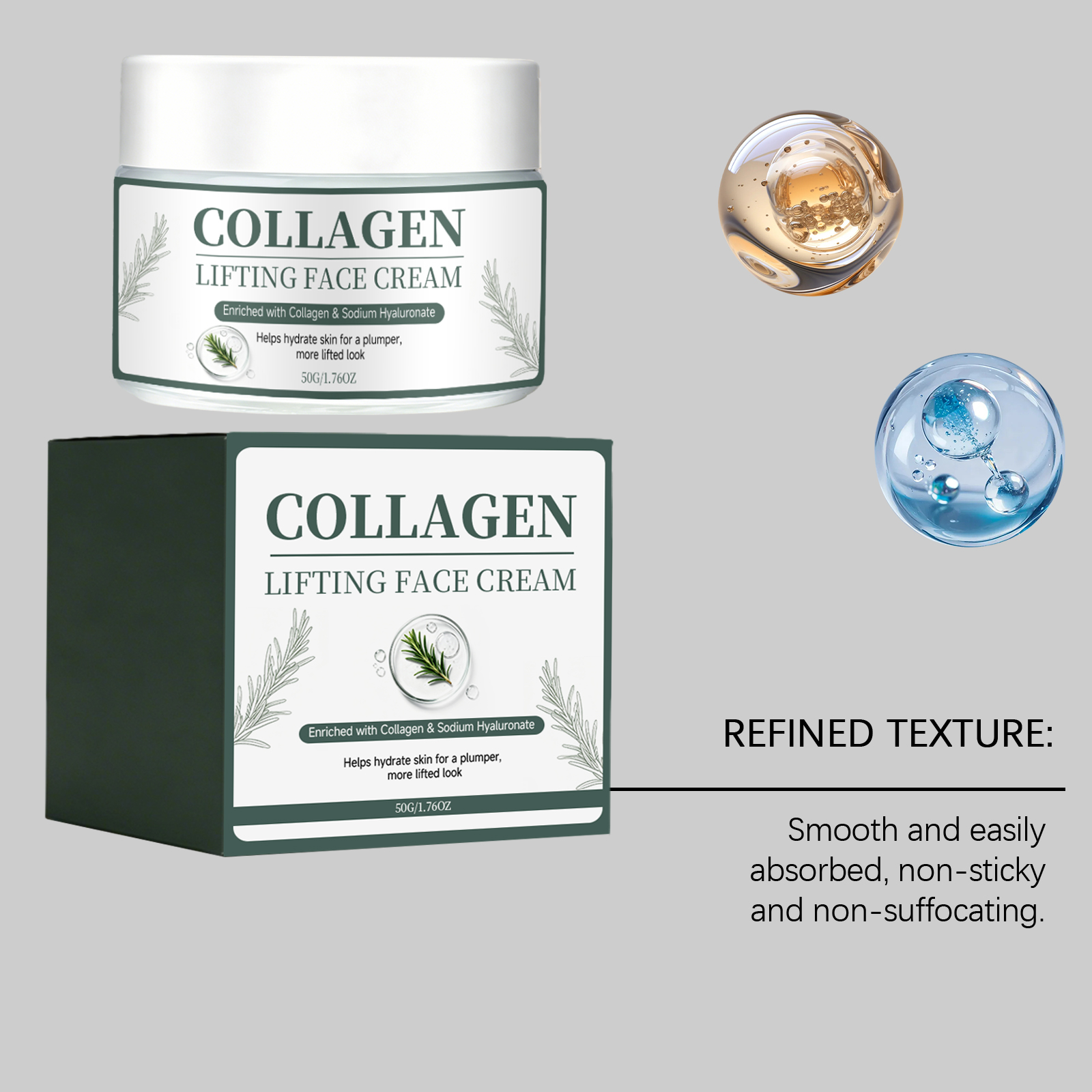Lifting Line Face Cream Even Skin Tone Boost Skin Support Lock Moisture Smooth Quick Absorb