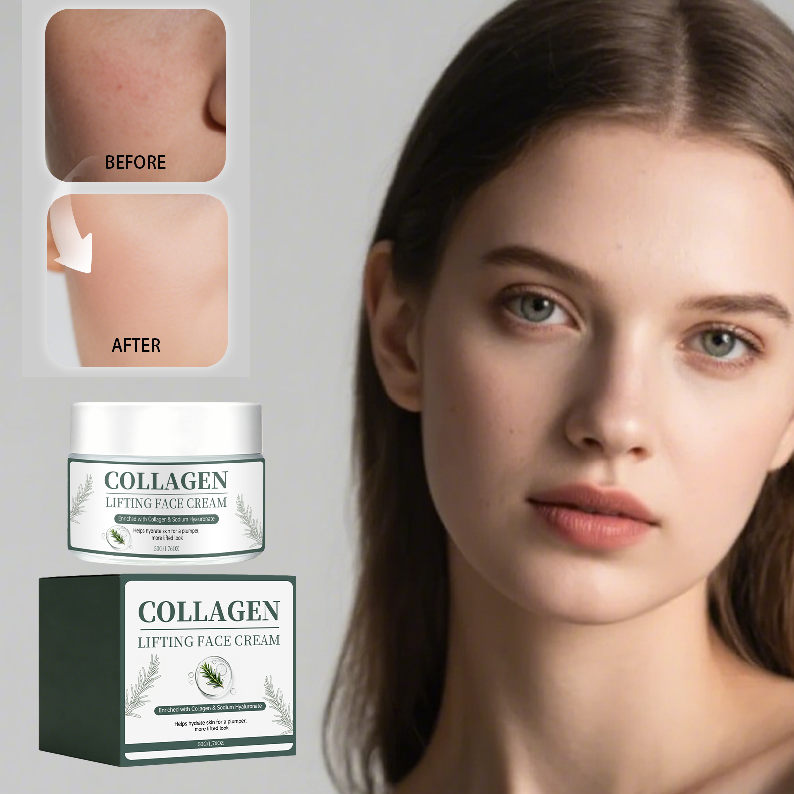 Lifting Line Face Cream Even Skin Tone Boost Skin Support Lock Moisture Smooth Quick Absorb