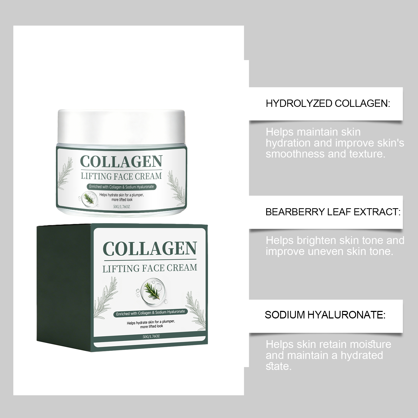 Lifting Line Face Cream Even Skin Tone Boost Skin Support Lock Moisture Smooth Quick Absorb