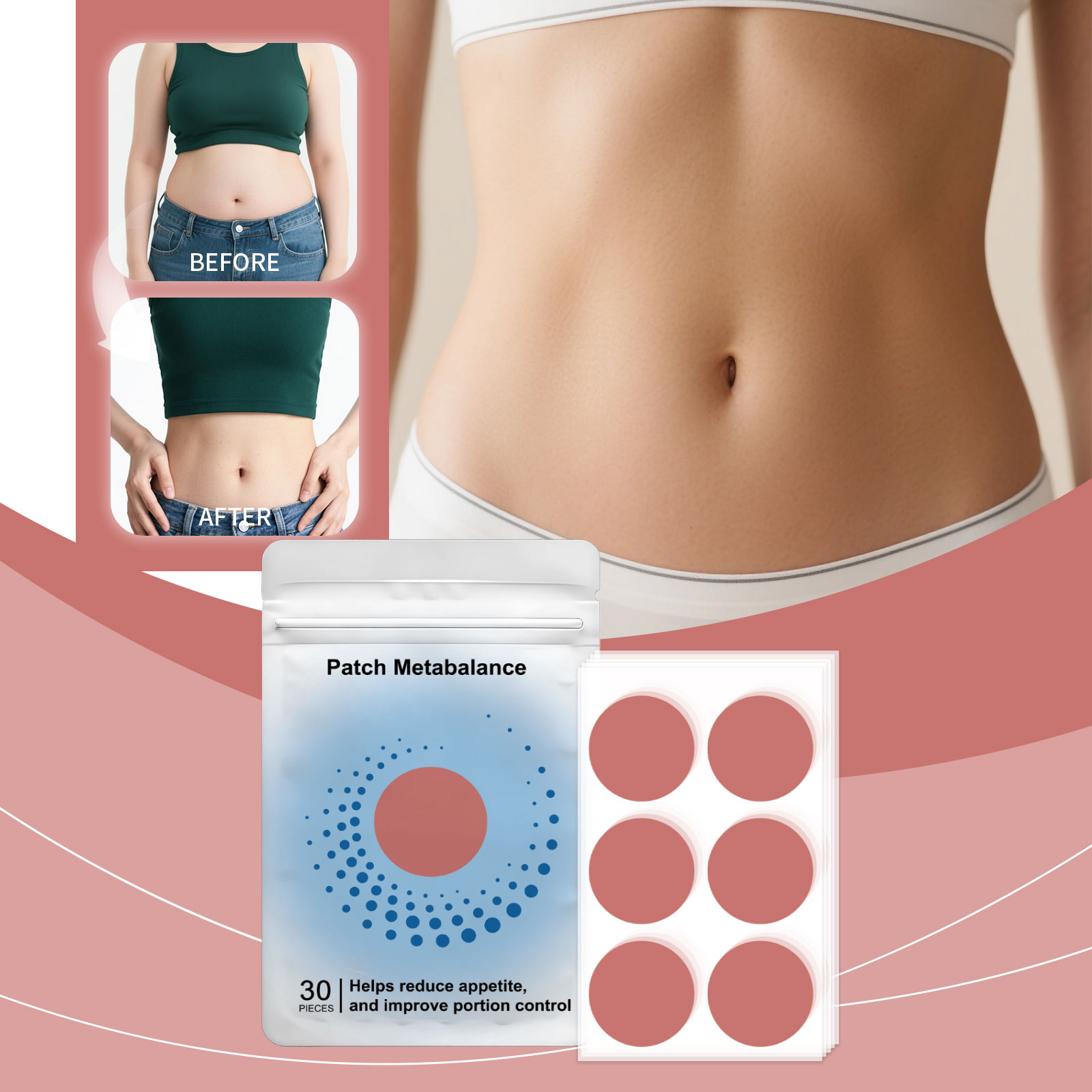 Body Care Patch Slim Figure Soft Skin Friendly Cozy Good Looking Portable Daily Shape Modify