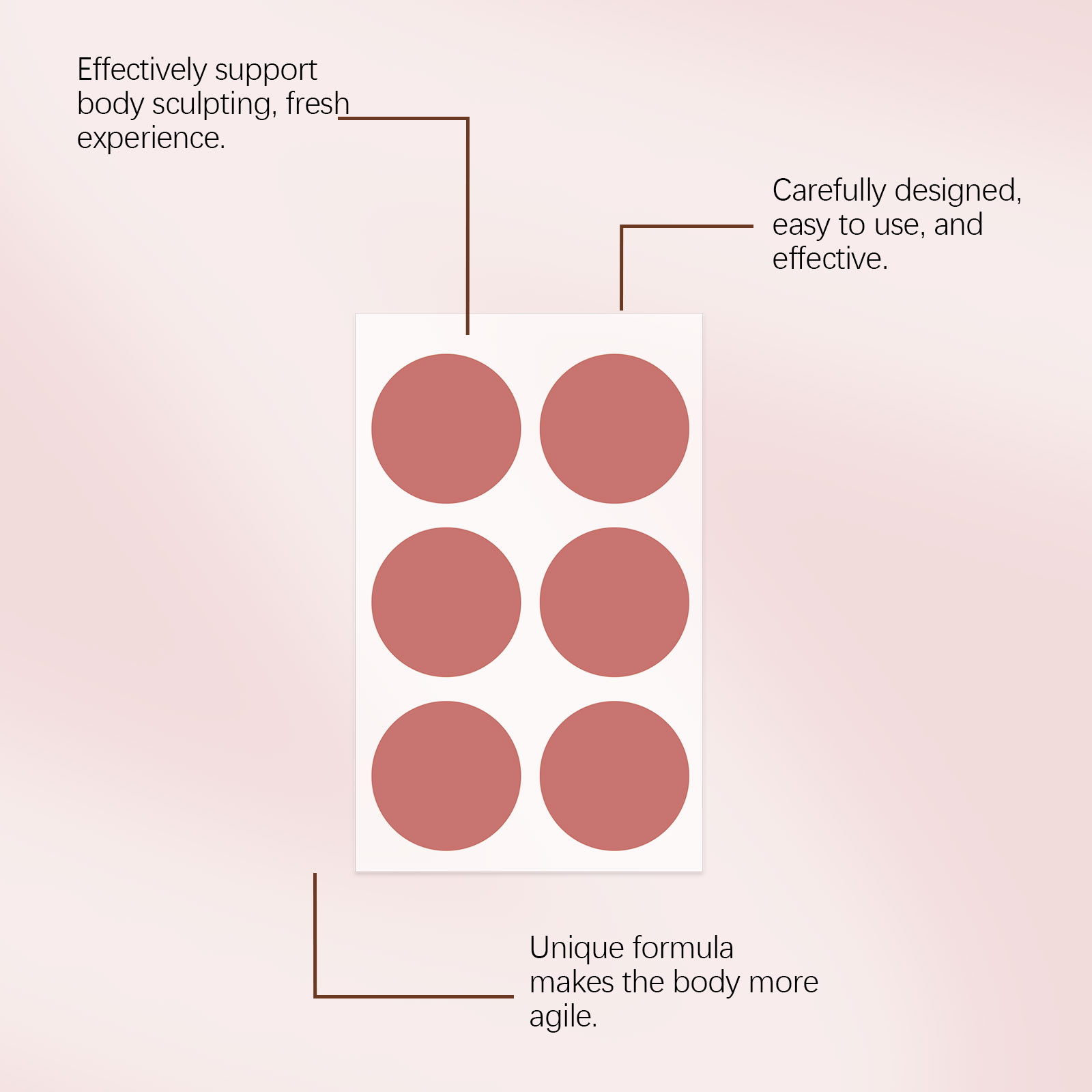 Body Care Patch Slim Figure Soft Skin Friendly Cozy Good Looking Portable Daily Shape Modify