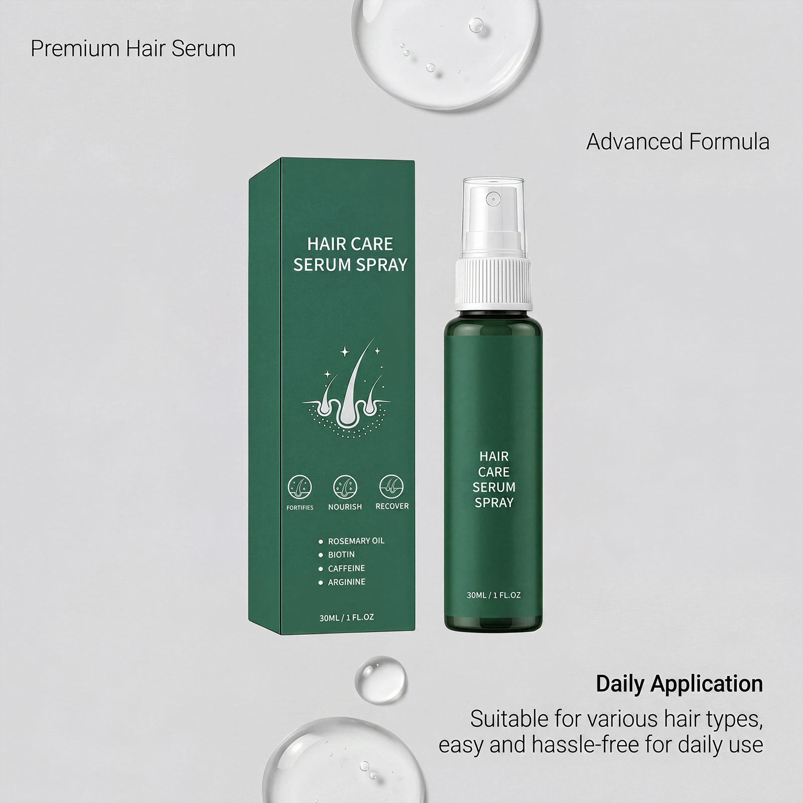 Hair Care Essence Spray Mild Scalp Hair Care Refreshing Texture Daily Hair Maintenance Use