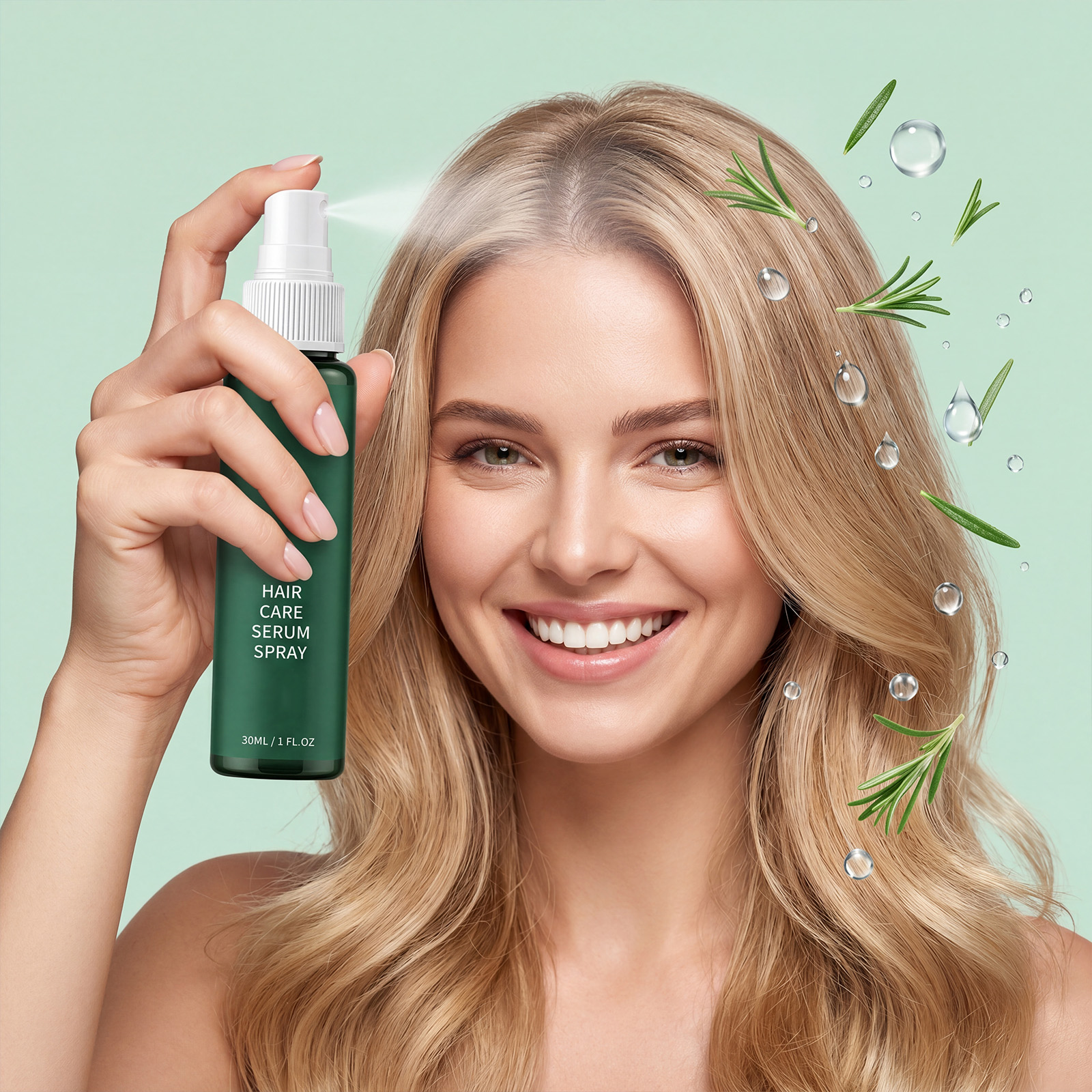 Hair Care Essence Spray Mild Scalp Hair Care Refreshing Texture Daily Hair Maintenance Use