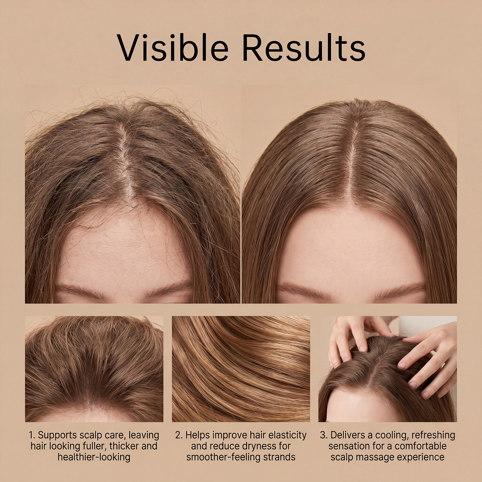 Hair Care Essence Spray Mild Scalp Hair Care Refreshing Texture Daily Hair Maintenance Use
