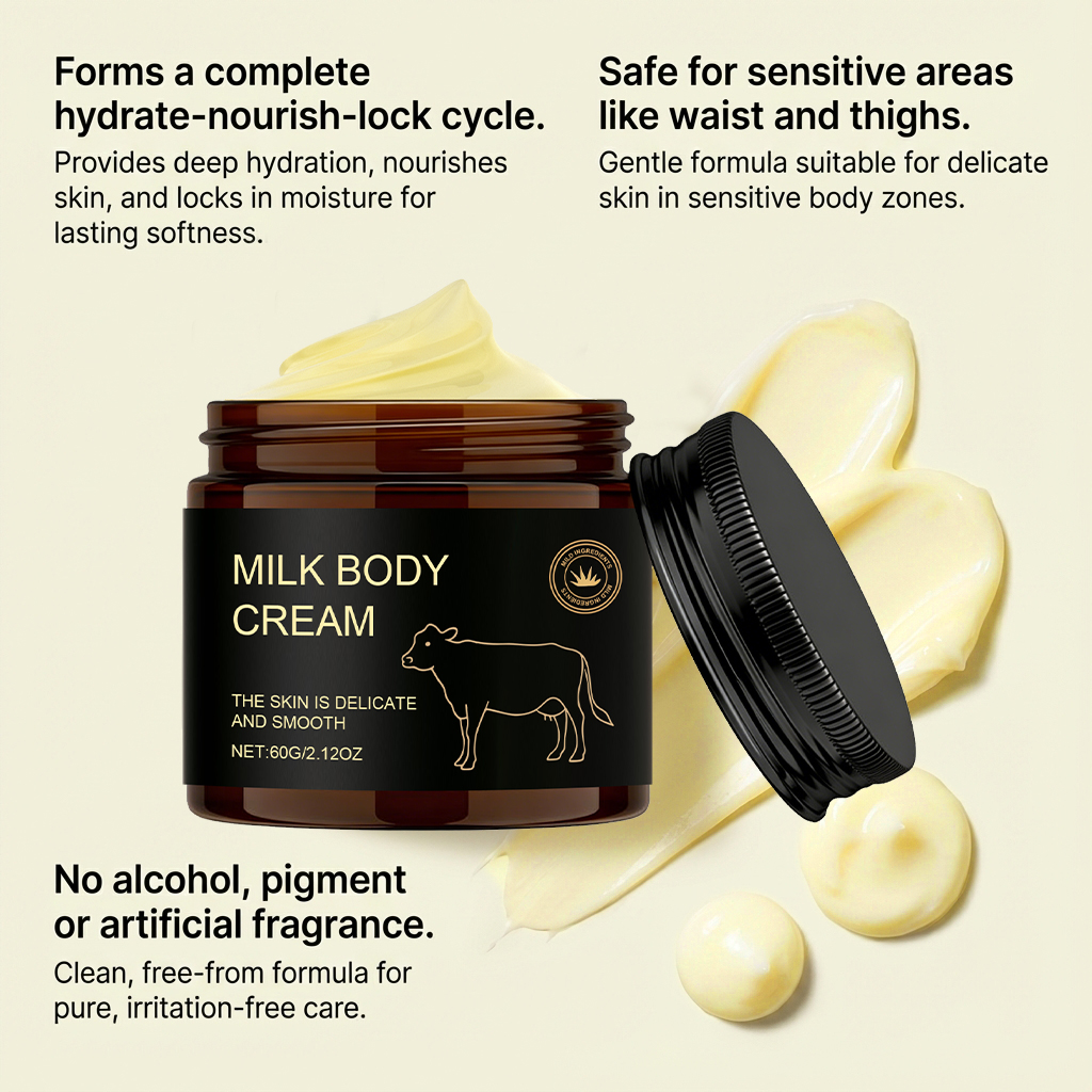 Body Moisturizing Cream Daily Hydrating Elastic Soft Refreshing Non Sticky Skin Care Lotion