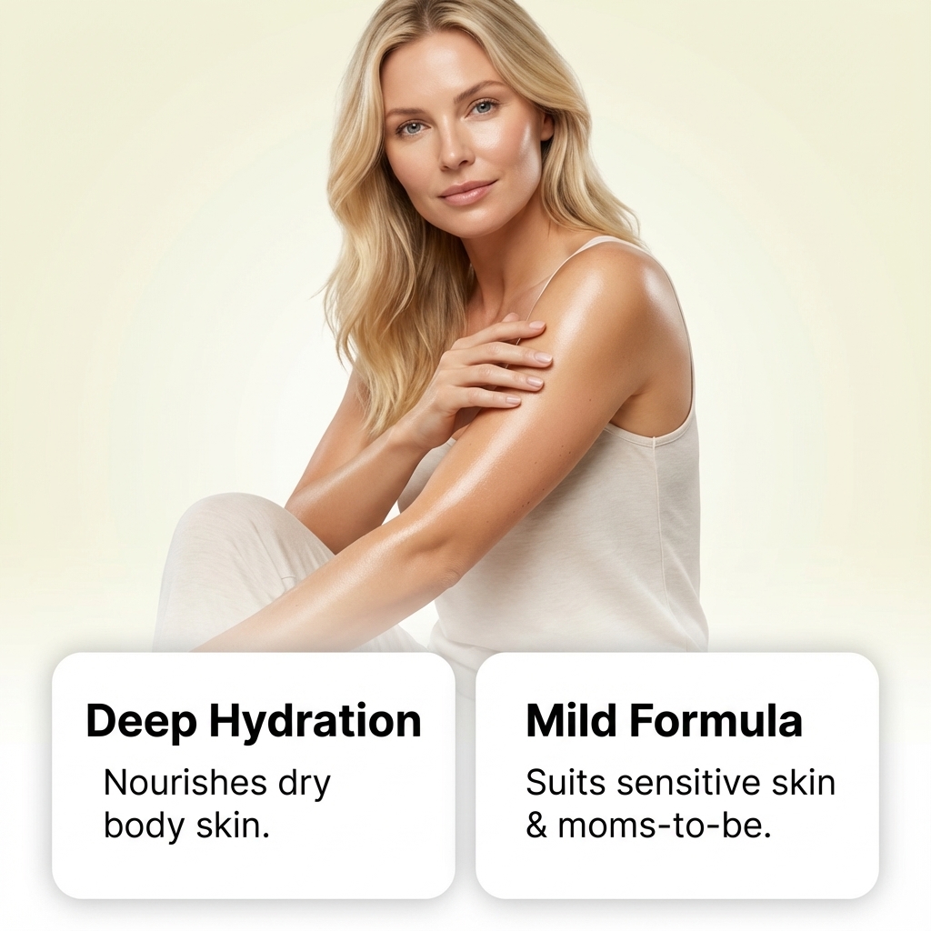 Body Moisturizing Cream Daily Hydrating Elastic Soft Refreshing Non Sticky Skin Care Lotion