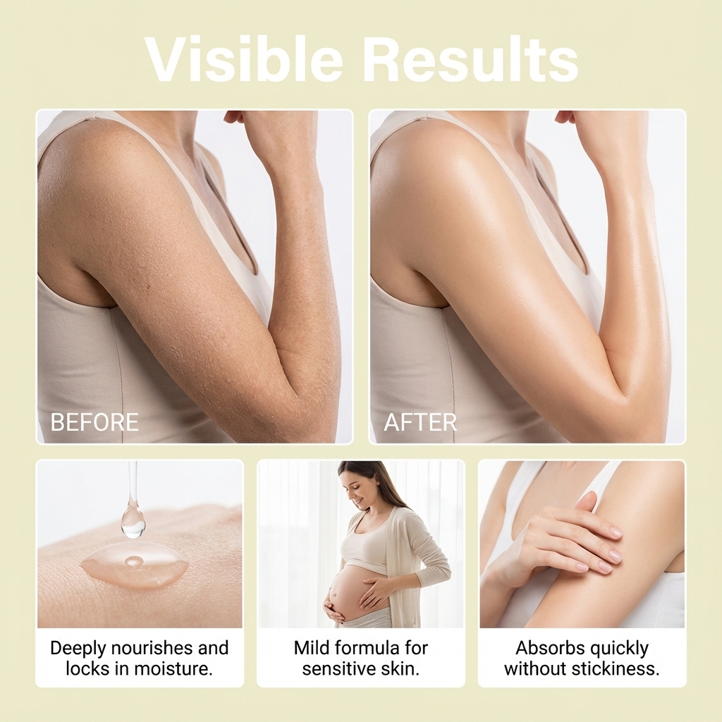 Body Moisturizing Cream Daily Hydrating Elastic Soft Refreshing Non Sticky Skin Care Lotion