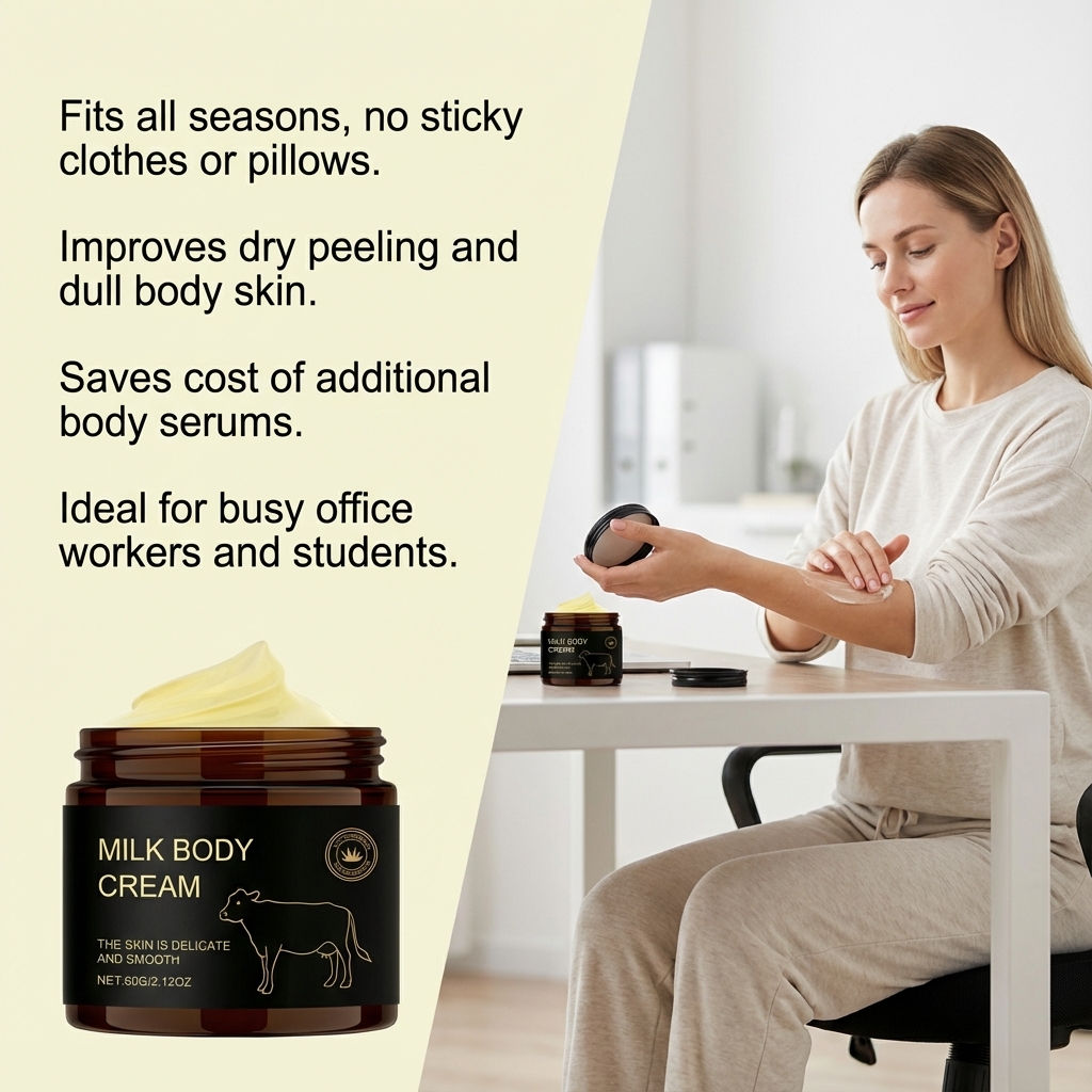 Body Moisturizing Cream Daily Hydrating Elastic Soft Refreshing Non Sticky Skin Care Lotion