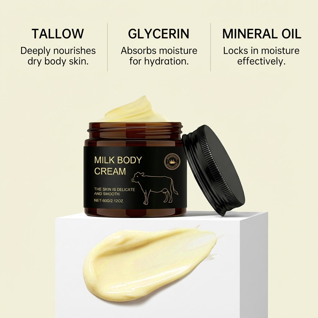 Body Moisturizing Cream Daily Hydrating Elastic Soft Refreshing Non Sticky Skin Care Lotion