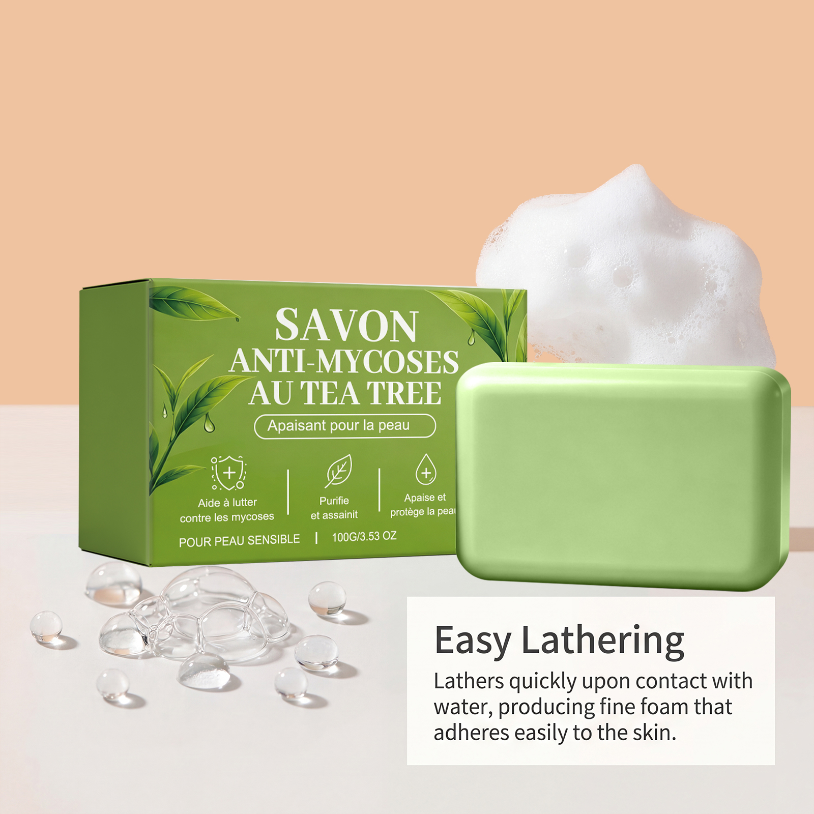 Skin Care Soap Tea Essence Moisturizing Handmade Soap Natural Base Body Bath Cleaning Fragrance Elegant Mild