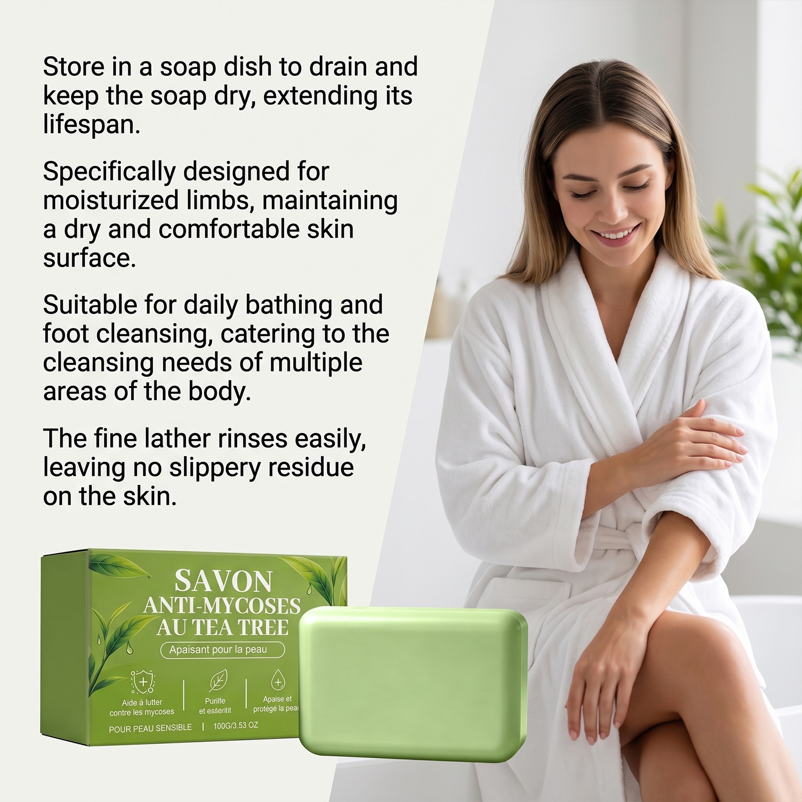 Skin Care Soap Tea Essence Moisturizing Handmade Soap Natural Base Body Bath Cleaning Fragrance Elegant Mild