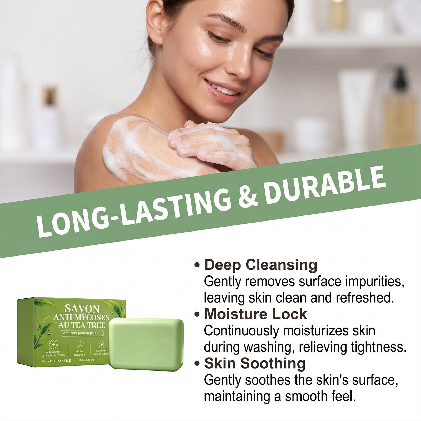 Skin Care Soap Tea Essence Moisturizing Handmade Soap Natural Base Body Bath Cleaning Fragrance Elegant Mild