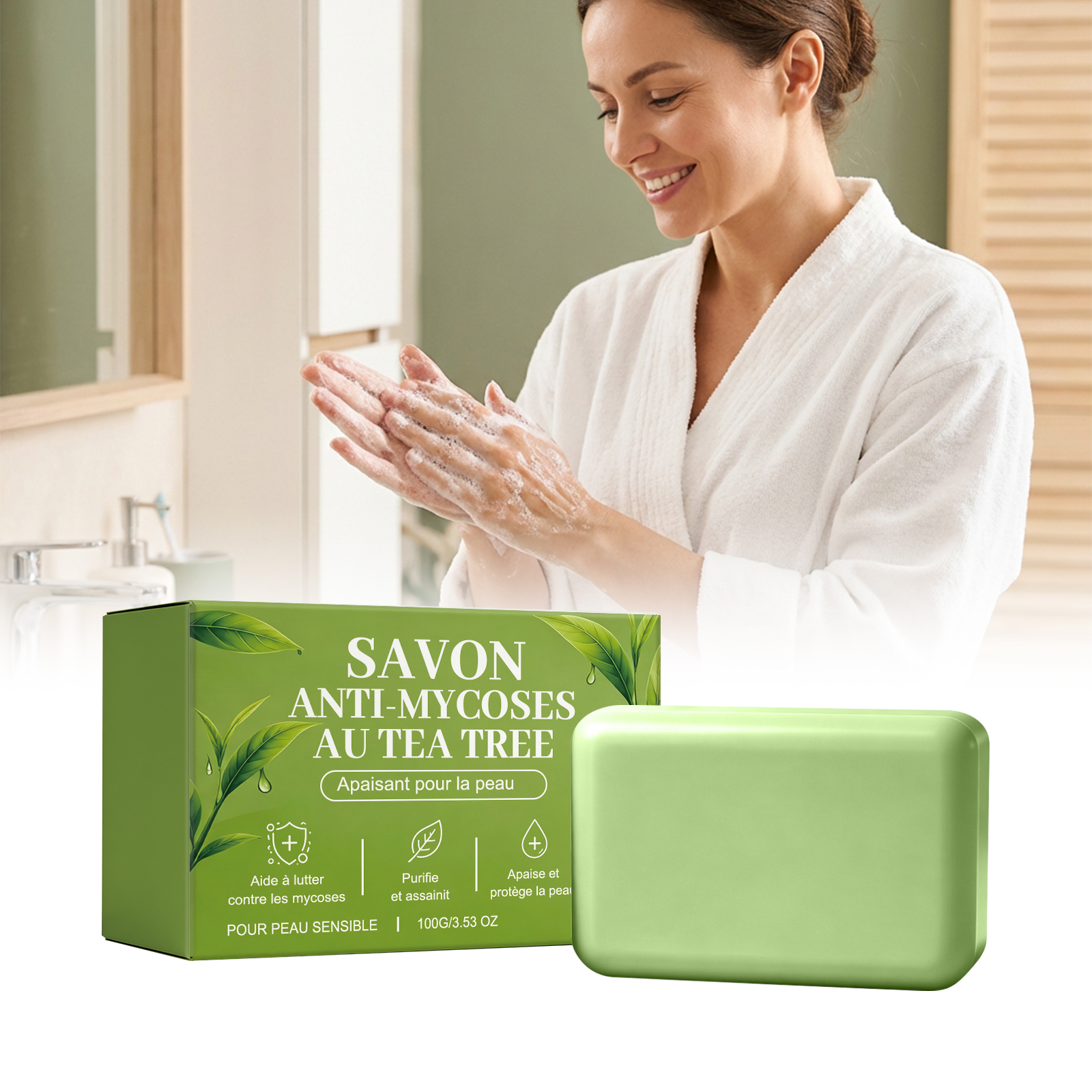 Skin Care Soap Tea Essence Moisturizing Handmade Soap Natural Base Body Bath Cleaning Fragrance Elegant Mild