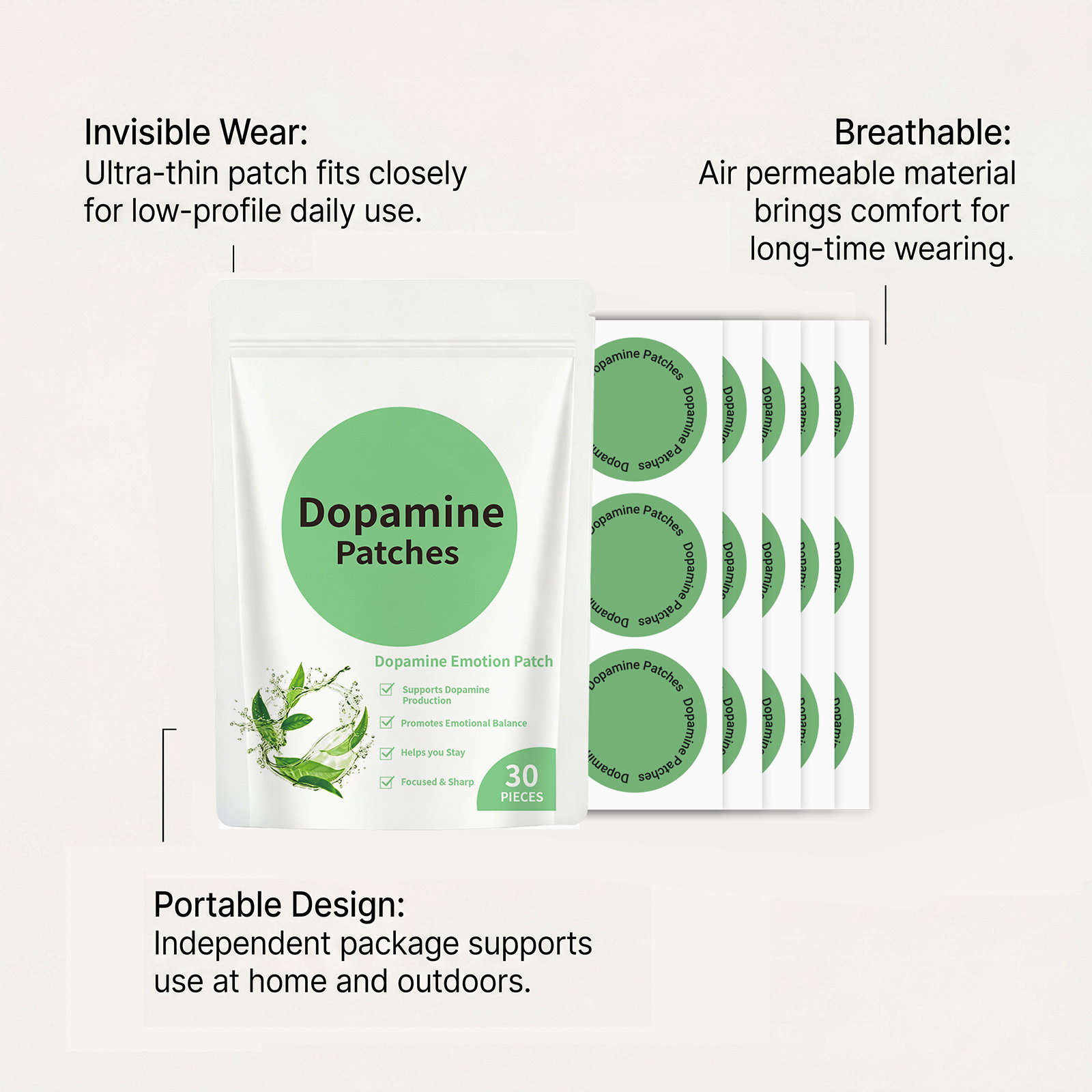 Body Care Patch Light Breathable Skinfriendly Daily Comfort Gentle External Nursing Sticker
