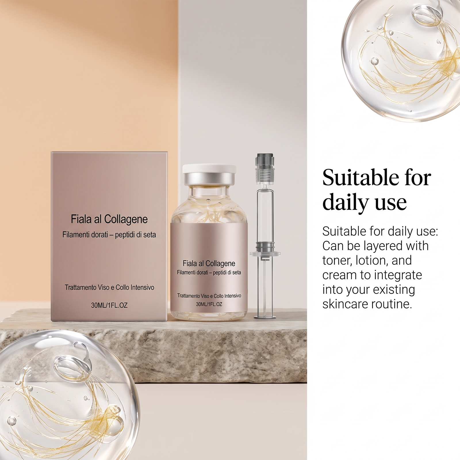 Hydration Ampoule Essence Daily Skincare Delicate Silky Hydrating Care Facial Skin Refreshing Moisturizing Non Sticky