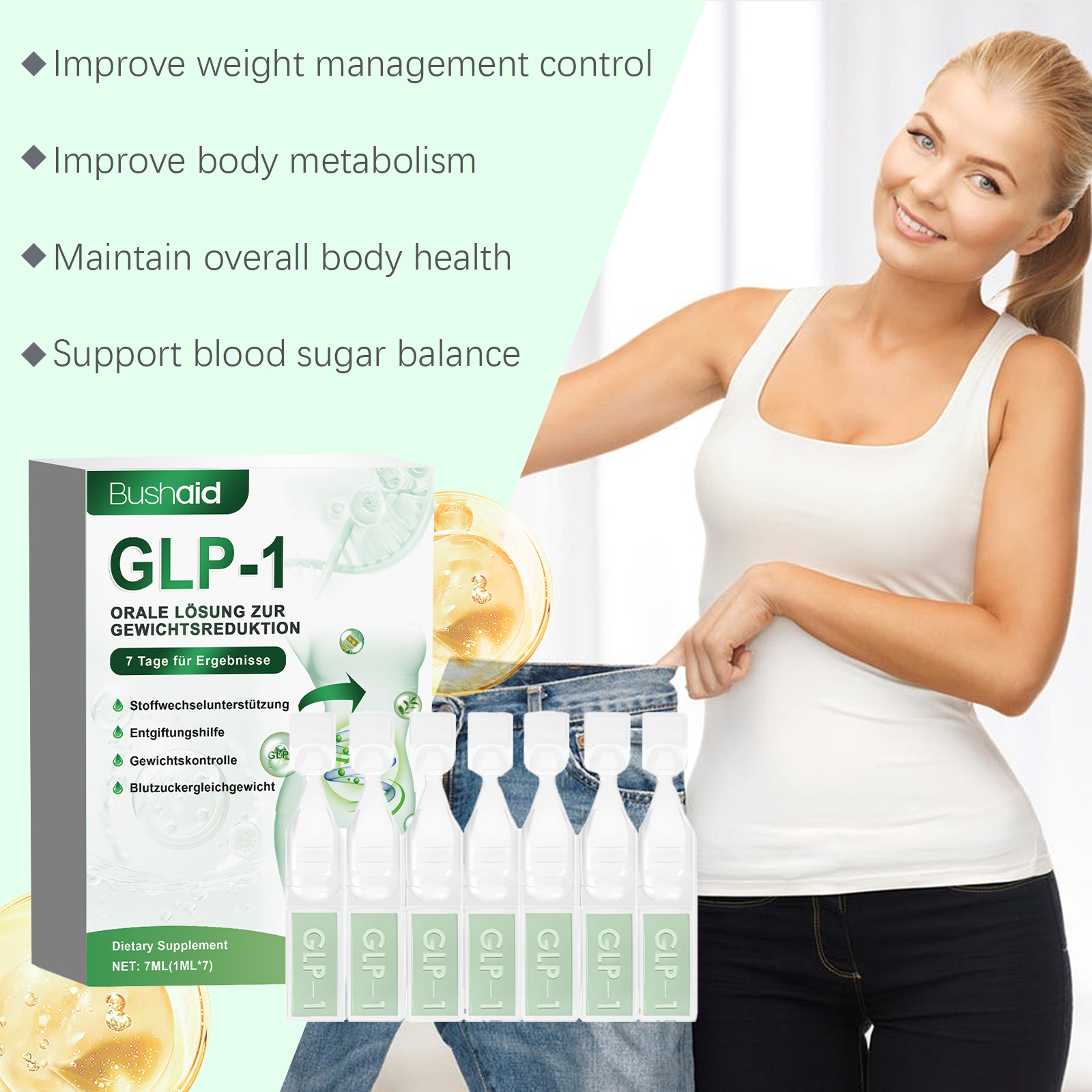 Glp 1 Slimming Shaping Drops Body Treatment For Whole Body Fat Reduction And Figure Contouring