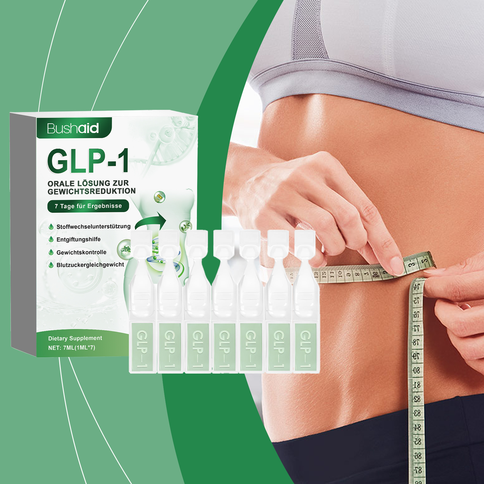 Glp 1 Slimming Shaping Drops Body Treatment For Whole Body Fat Reduction And Figure Contouring