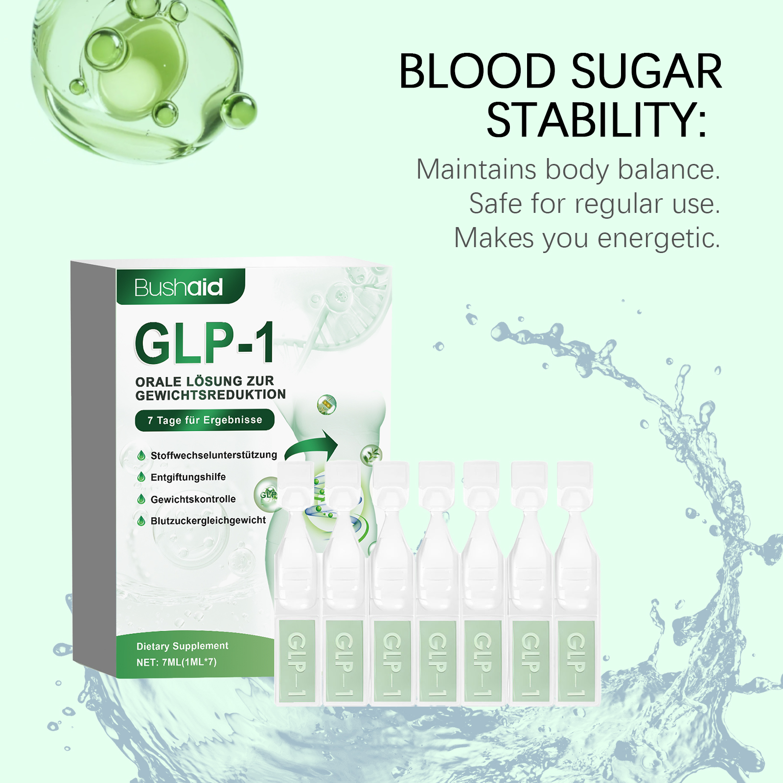 Glp 1 Slimming Shaping Drops Body Treatment For Whole Body Fat Reduction And Figure Contouring