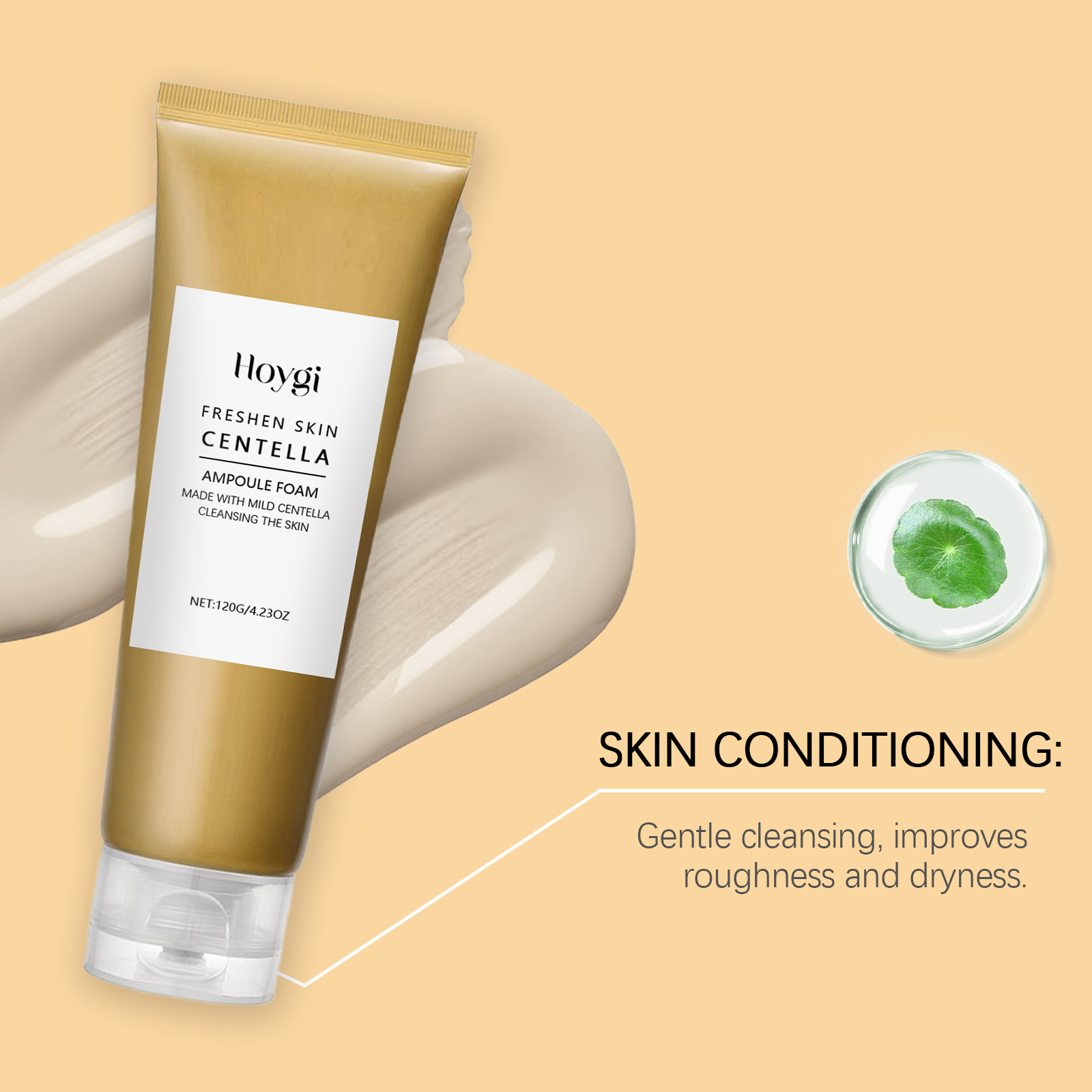 Centella Asiatica Moisturizing Cleanser Gently Cleanses Skin Refines Pores Refreshes Nourishes And Hydrates Complexion