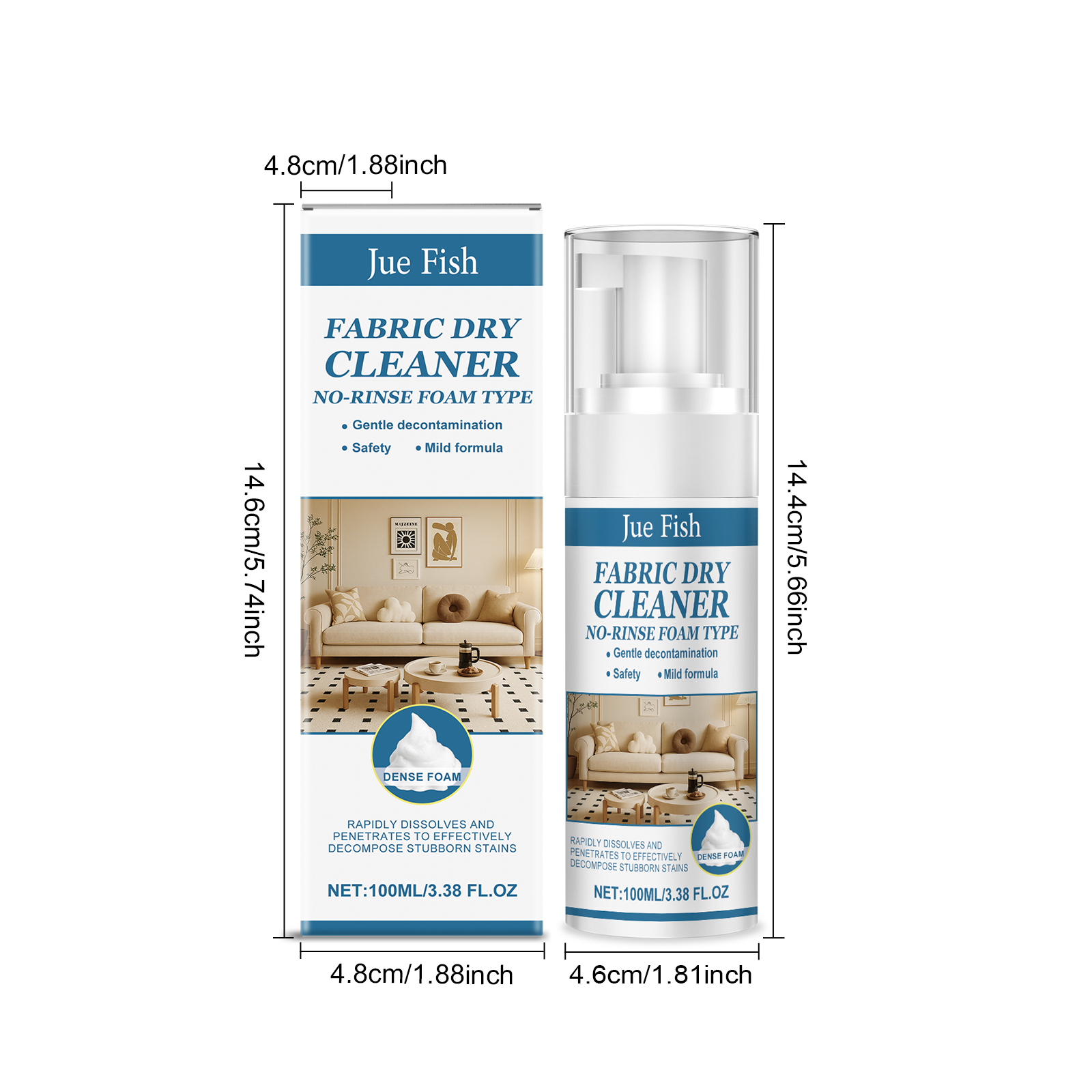 Fabric Sofa Cleaner Household Stain Removing Washing Liquid For Living Room Sofa Cushion Pillow Fabric General Use