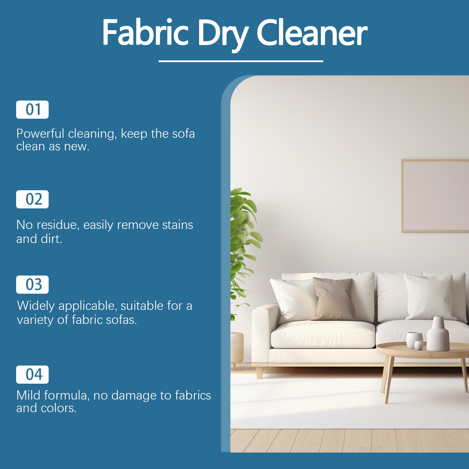 Fabric Sofa Cleaner Household Stain Removing Washing Liquid For Living Room Sofa Cushion Pillow Fabric General Use