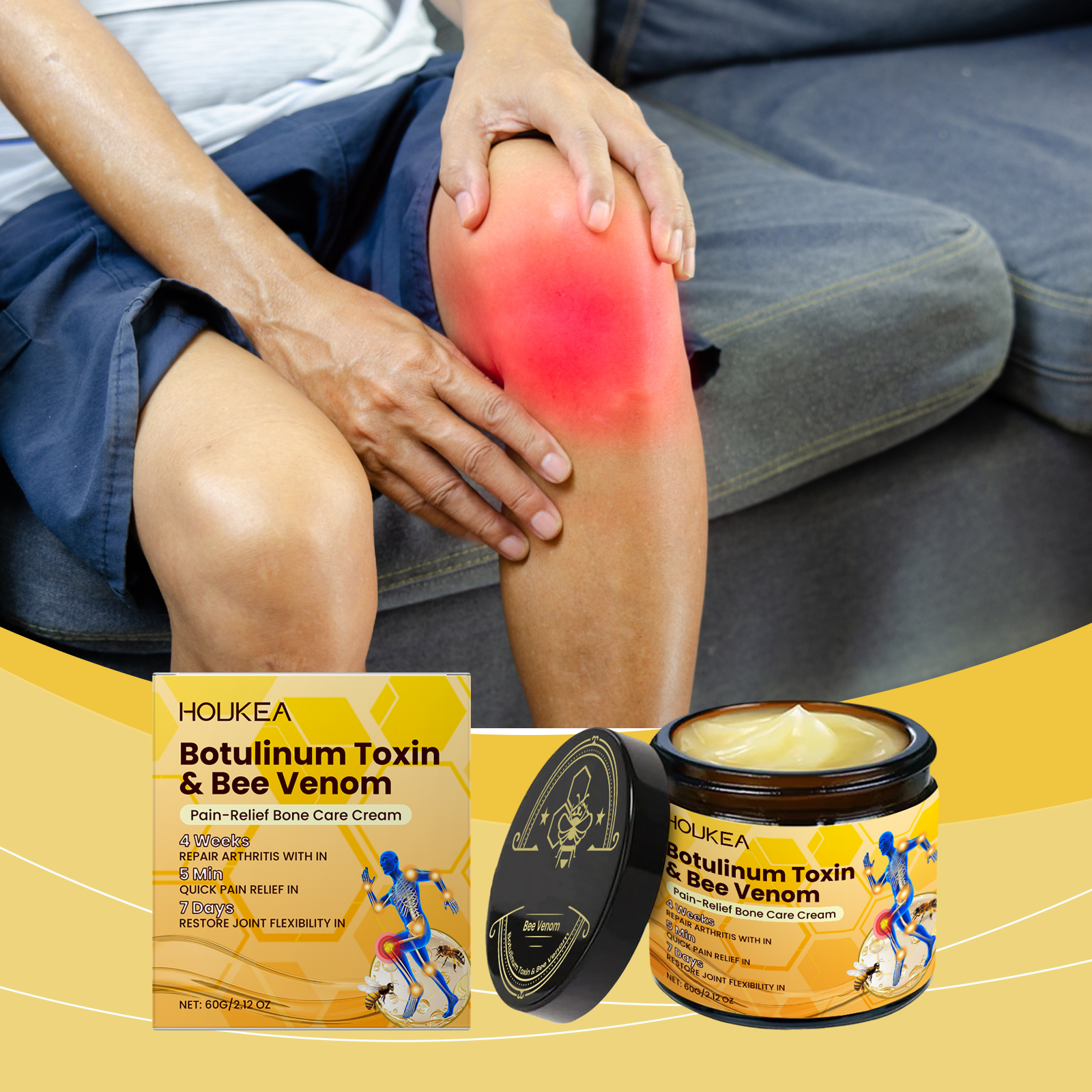 Joint Care Cream Nourishing Mild External Massage Ointment For Joints Knees Wrists