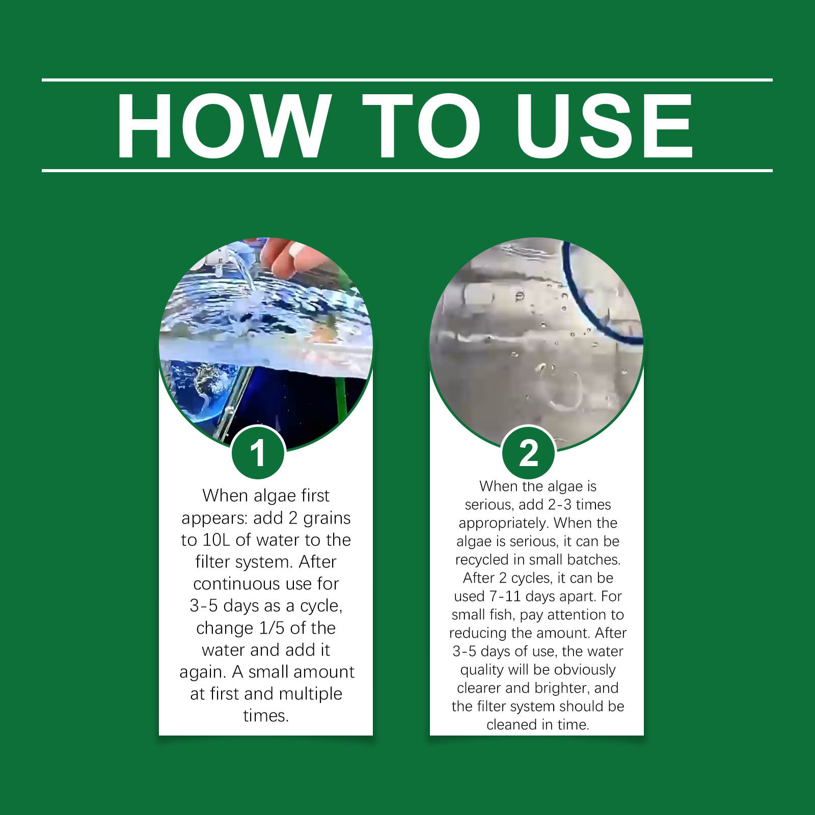 Aquarium Purifying Tablets Special Water Cleaning Deodorize Remove Algae Stains Sludge Clear Fishpond