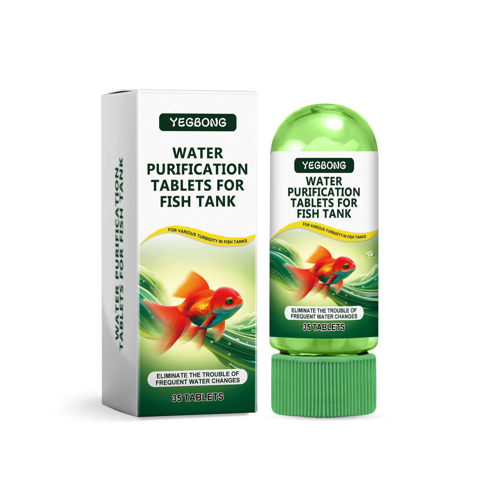 Aquarium Purifying Tablets Special Water Cleaning Deodorize Remove Algae Stains Sludge Clear Fishpond