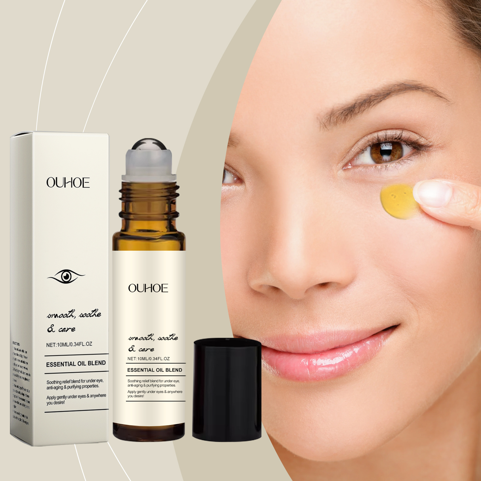 Firming Eye Roller Essential Oil Gentle Care Firm Eye Skin Moisturizing Hydrating Eye Care