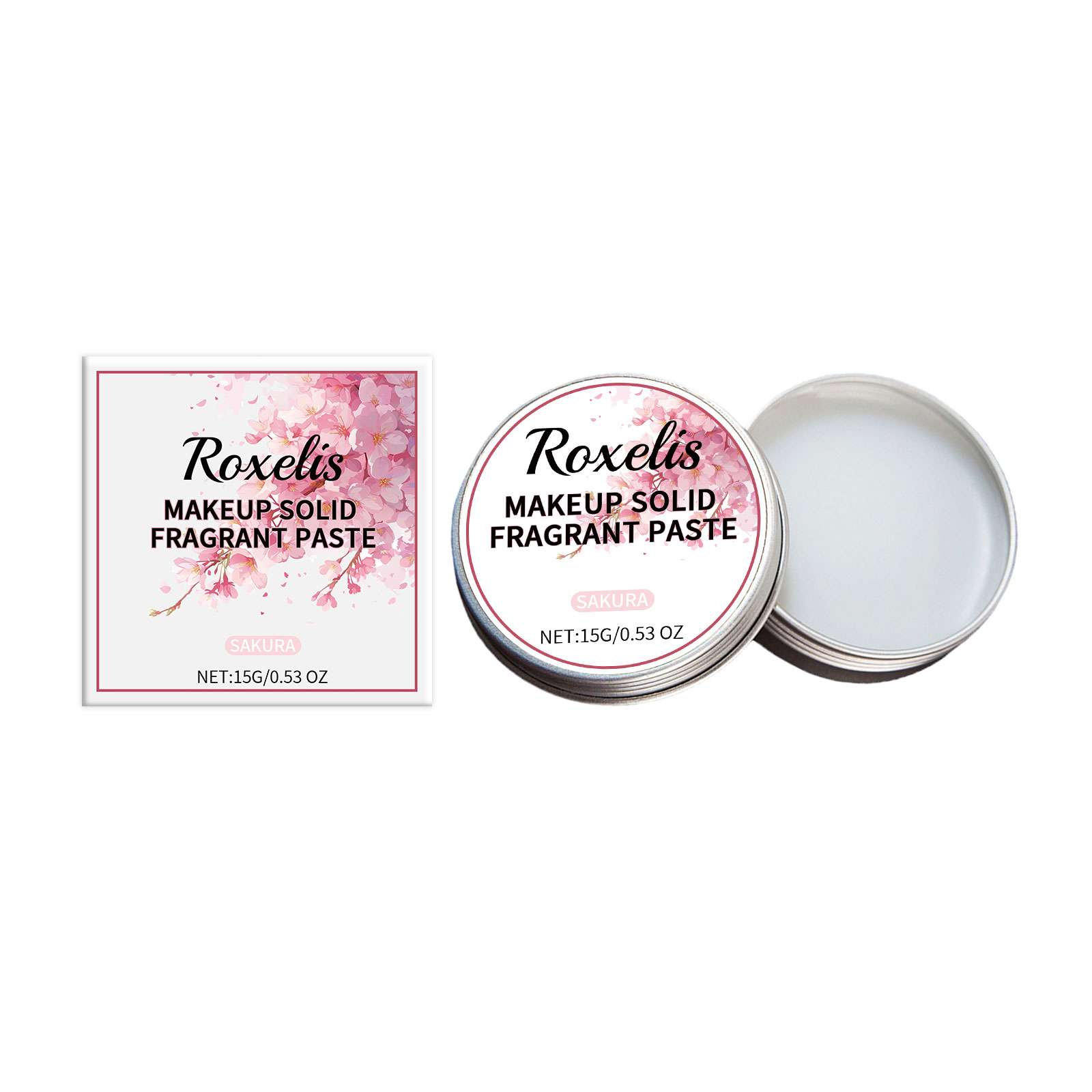 Solid Cherry Blossom Balm Gentle Elegant Long Lasting Light Fragrance Radiate Charm Refreshing Non Sticky Dating Pocket Perfume Balm