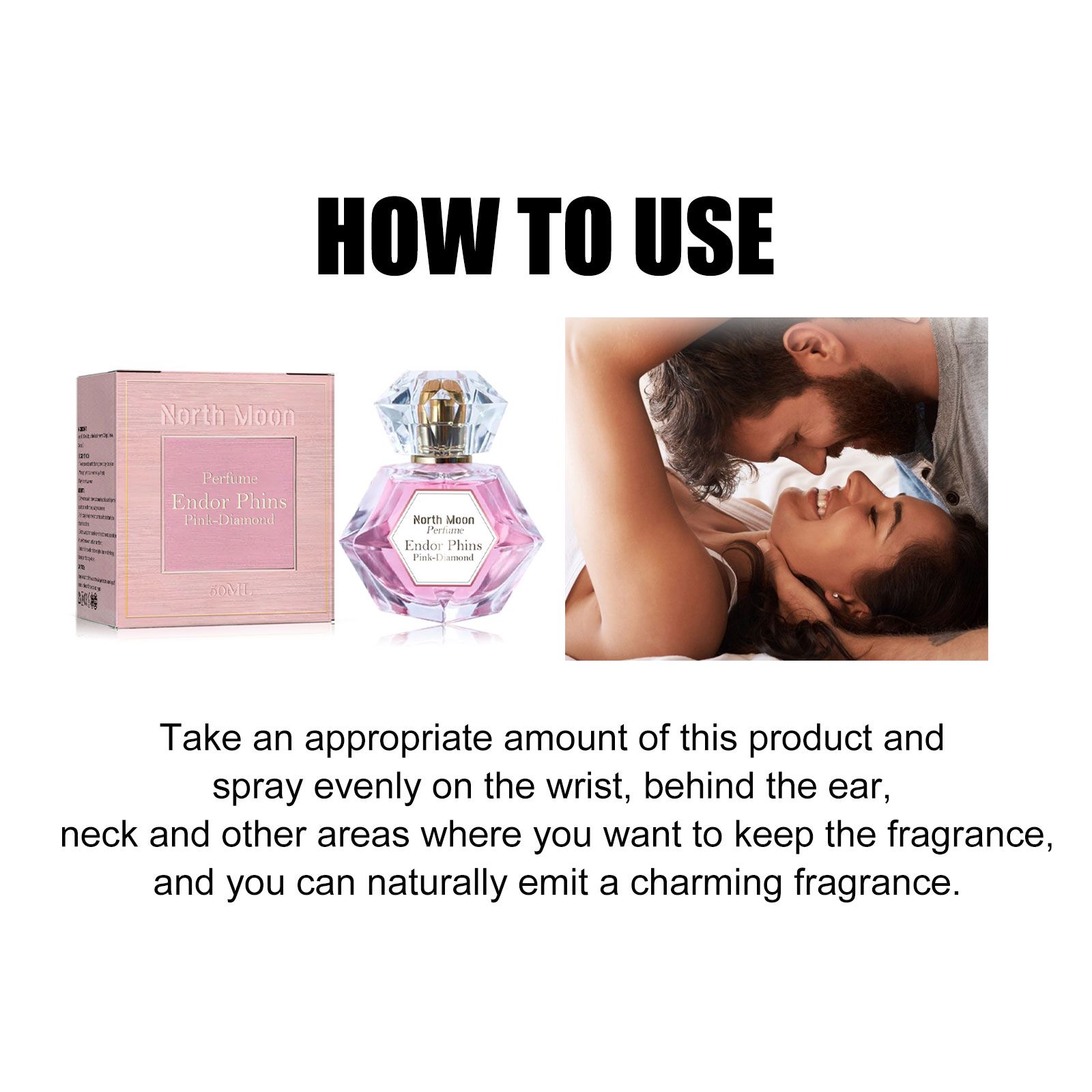 Pink Diamond Charm Perfume Rose Patchouli Fresh Long Lasting For Daily Wear And Dates