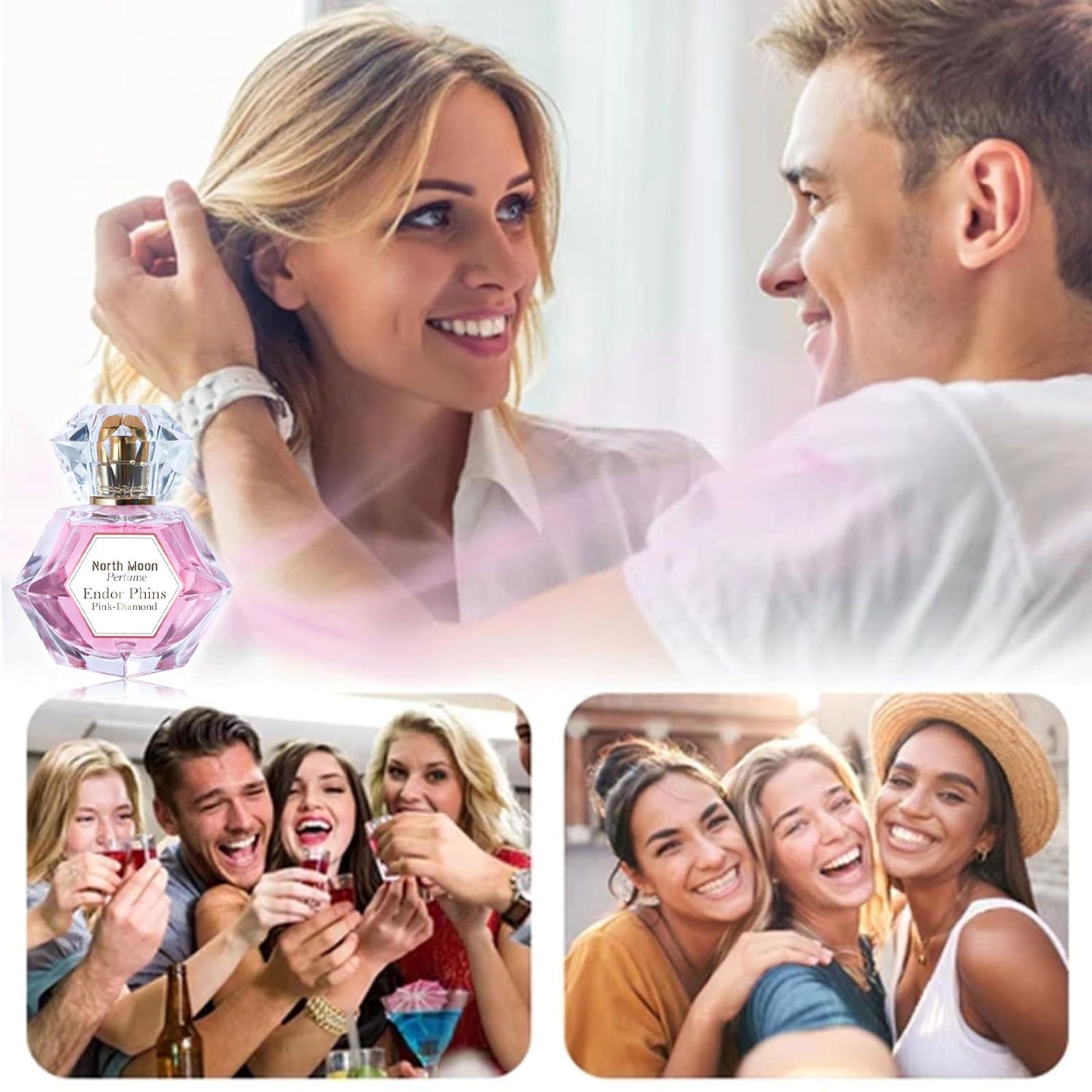 Pink Diamond Charm Perfume Rose Patchouli Fresh Long Lasting For Daily Wear And Dates
