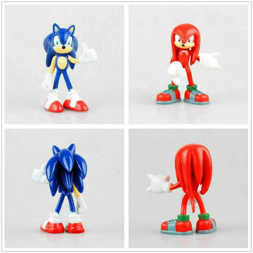 6X Sega Sonic Kids The Hedgehog Figure Collection Toy PVC Action Sets