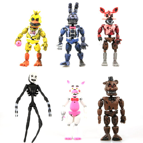 6Pcs FNAF Five Nights At Freddy's Action Figure Model Kids Toys