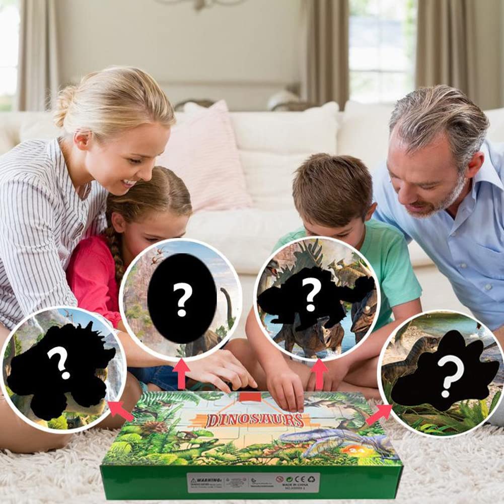 Christmas Advent Calendar 2022 Dinosaur Figures Toys 24Pcs Set Mystery Surprise Box for Countdown To Christmas Funny Early Childhood Educational Animals Toy Present and Children Xmas Gifts